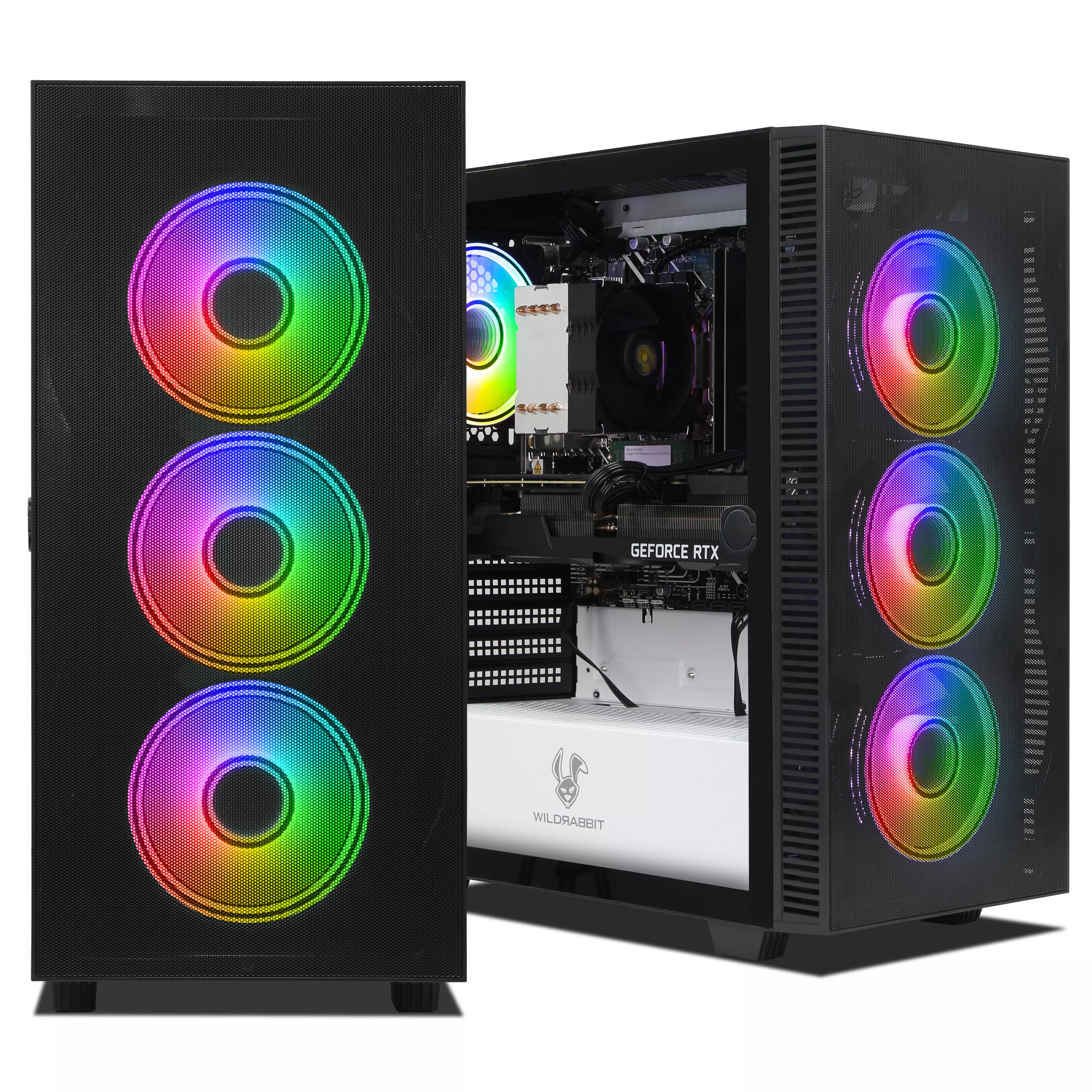 Crystal One Gaming PC | Intel Core i7-12700F | Nvidia GeForce RTX 3070 Ti 8GB | 32GB DDR5 RAM | 1TB NVMe SSD | Windows 11 | WLAN & Bluetooth