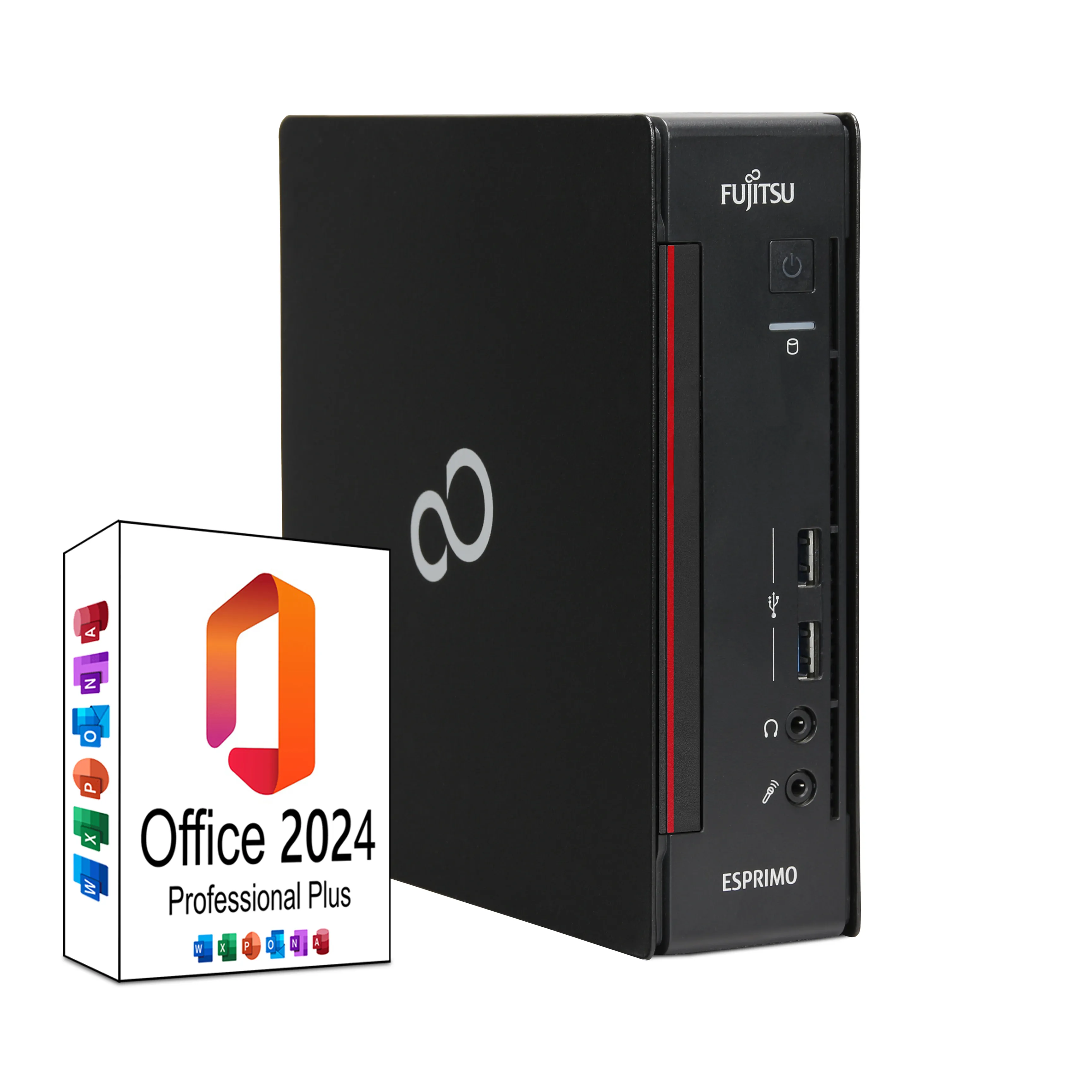 Fujitsu Esprimo Q558 Mini PC | 16GB RAM | 1TB NVMe SSD | Windows 11 | Intel Core i5-8400T | MS Office 2024