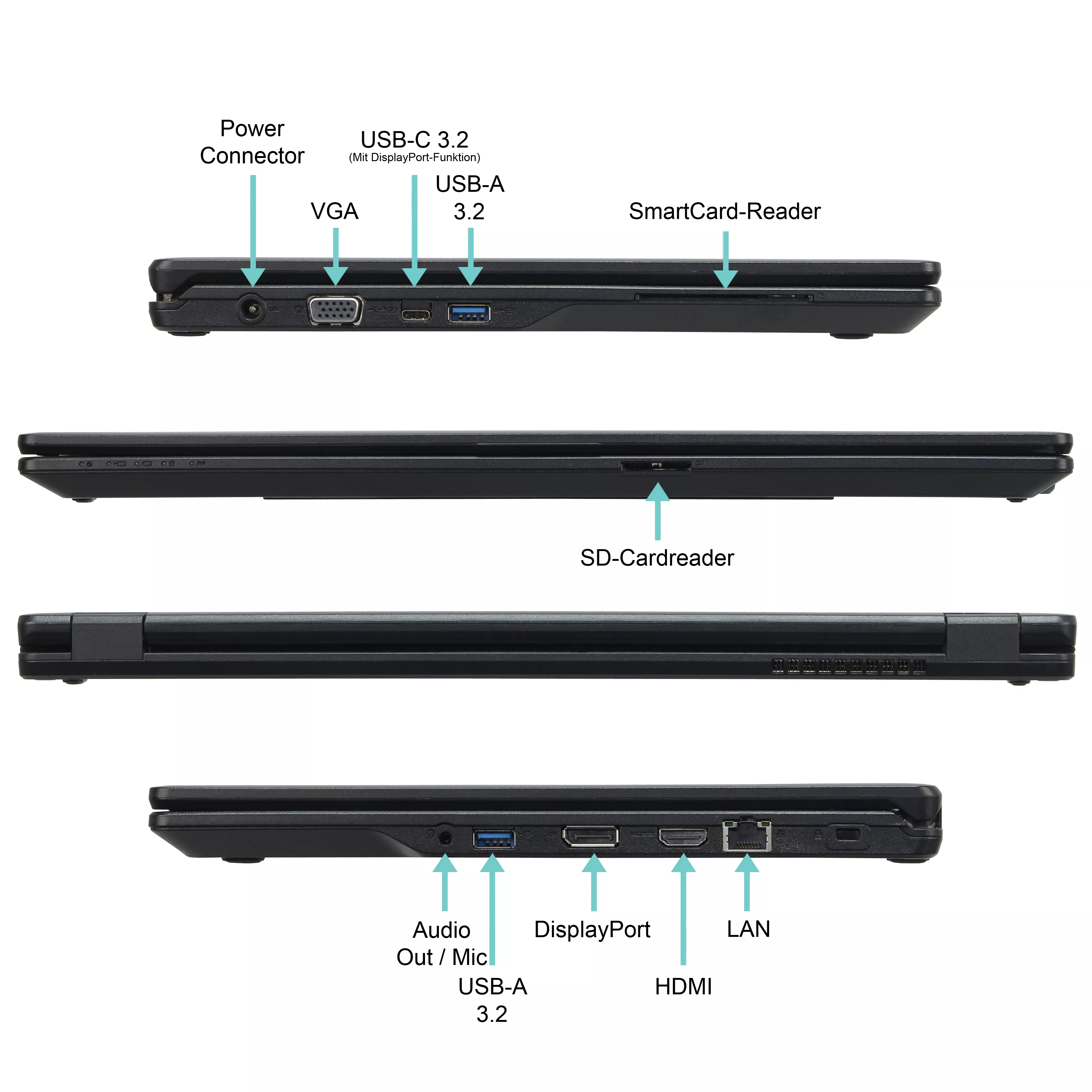 Fujitsu Lifebook E559 | 16GB RAM | 1TB NVMe SSD | Intel Core i7-8665U | 15.6" Full HD Display | Windows 11 Pro | WLAN & Bluetooth | MS Office 2024
