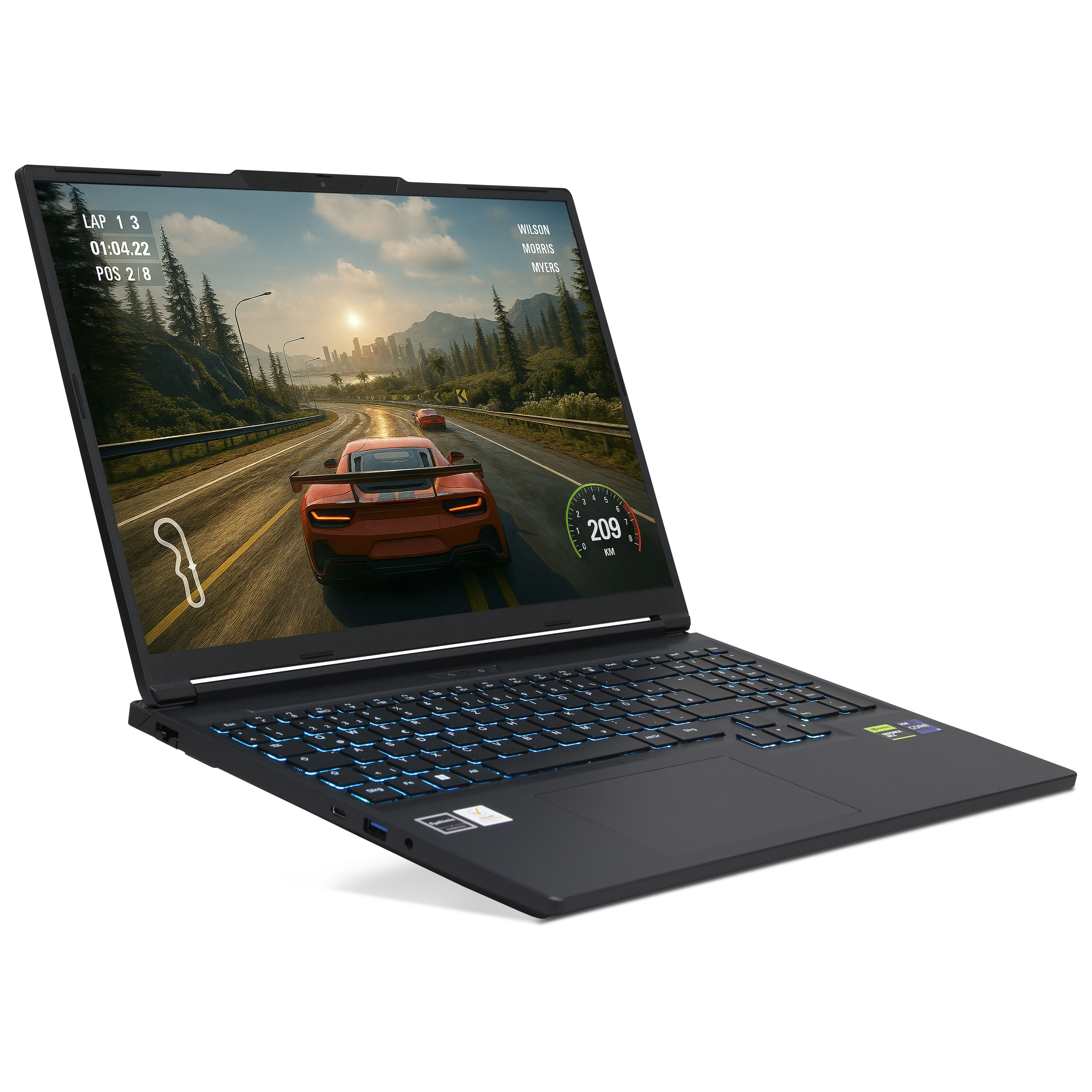 Ankermann GW6 Gaming | 64GB DDR5 RAM | 1TB NVMe SSD | Intel Core i9-14900HX | 16 WQXGA LED Display | Nvidia GeForce RTX 5070 8GB | Windows 11 Pro | WLAN / BT | MS Office 2024