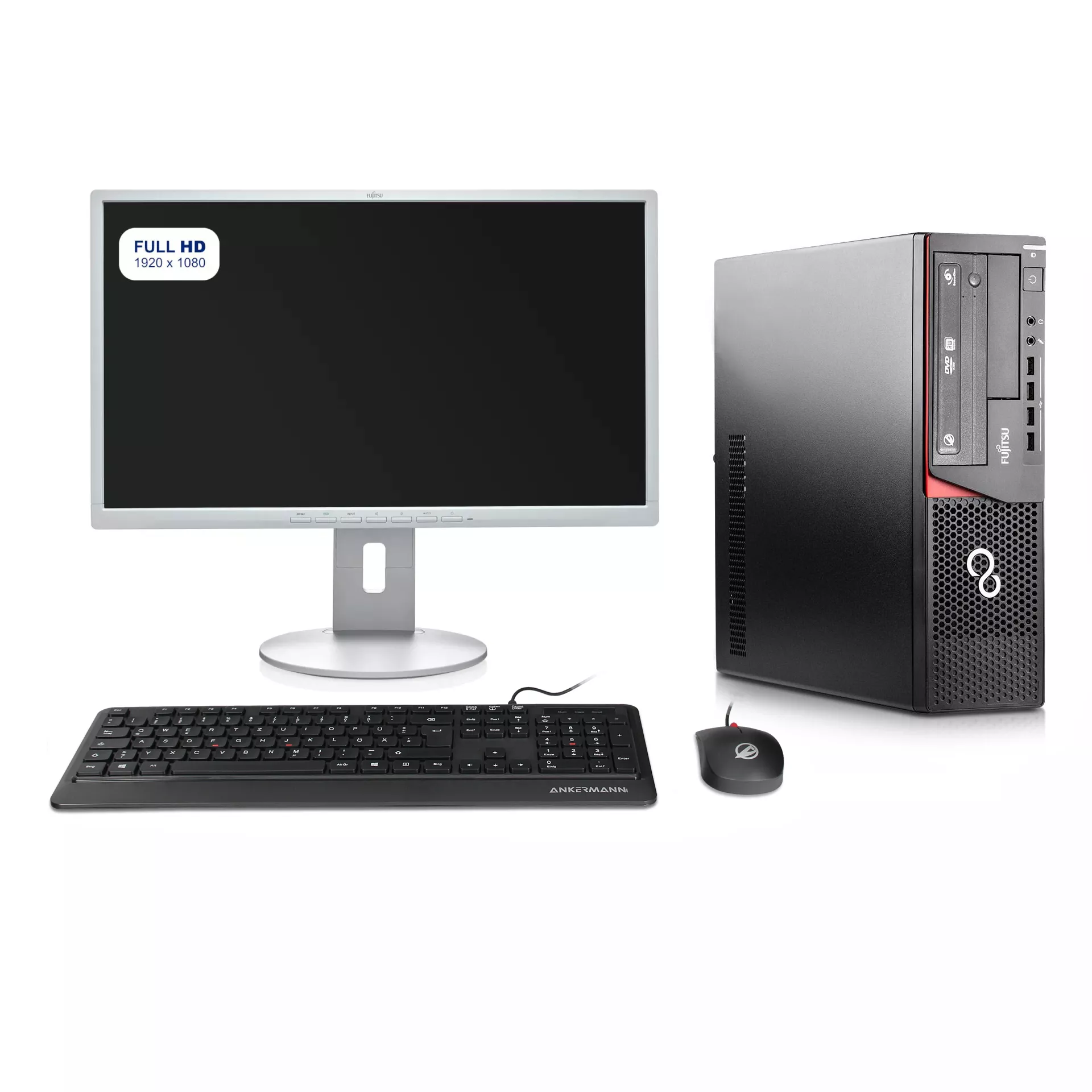Office Desktop Bundle | Intel Core i5-3470 | 16GB RAM | 480GB SSD | 500GB HDD | Windows 10 | WLAN | 23.8" Monitor | Maus & Tastatur | MS Office 2024