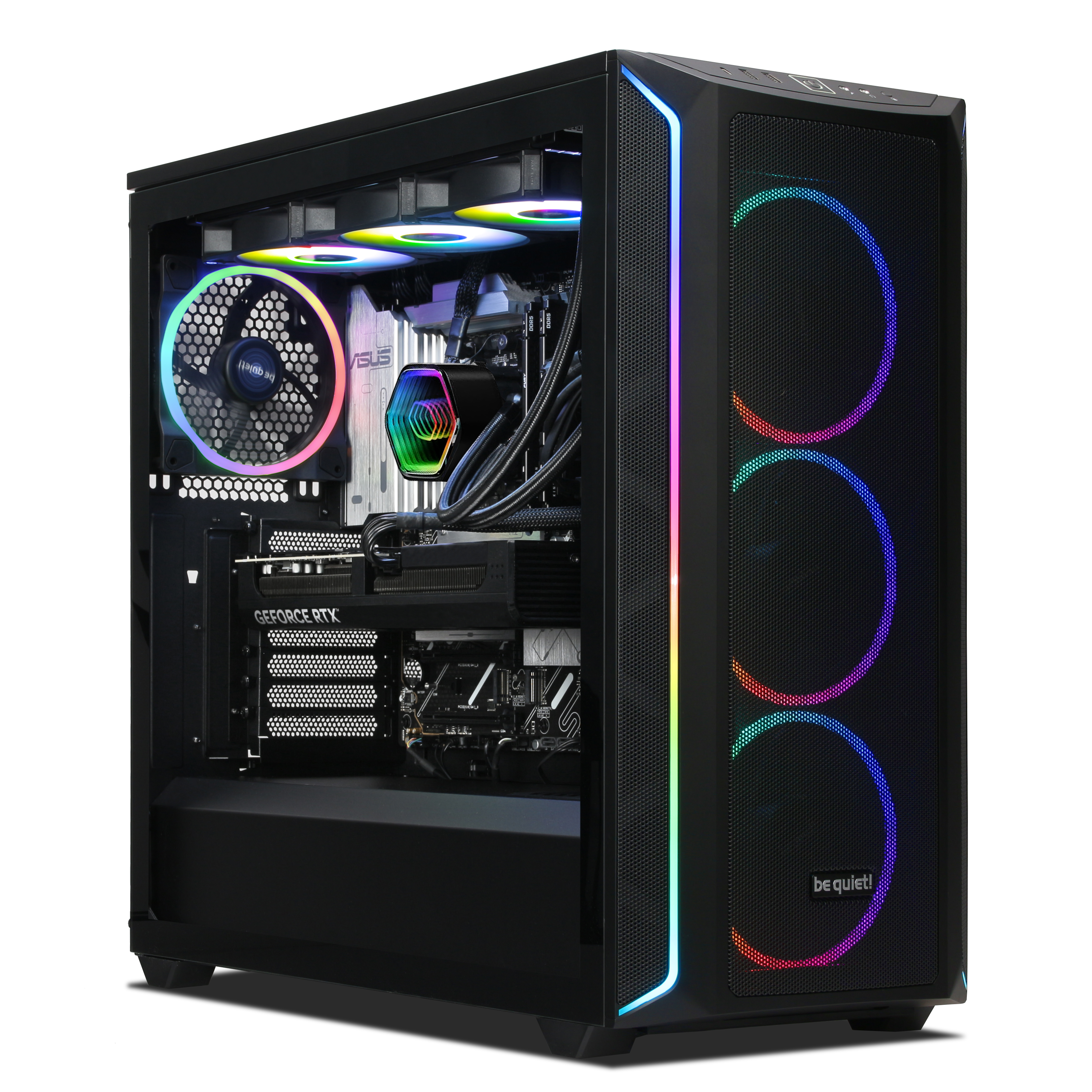 Gaming PC | AMD Ryzen 7 9800X3D | Nvidia GefForce RTX 5070 Ti 16GB | 32GB DDR5 RAM | 2TB NVMe SSD | Windows 11 | WLAN & Bluetooth
