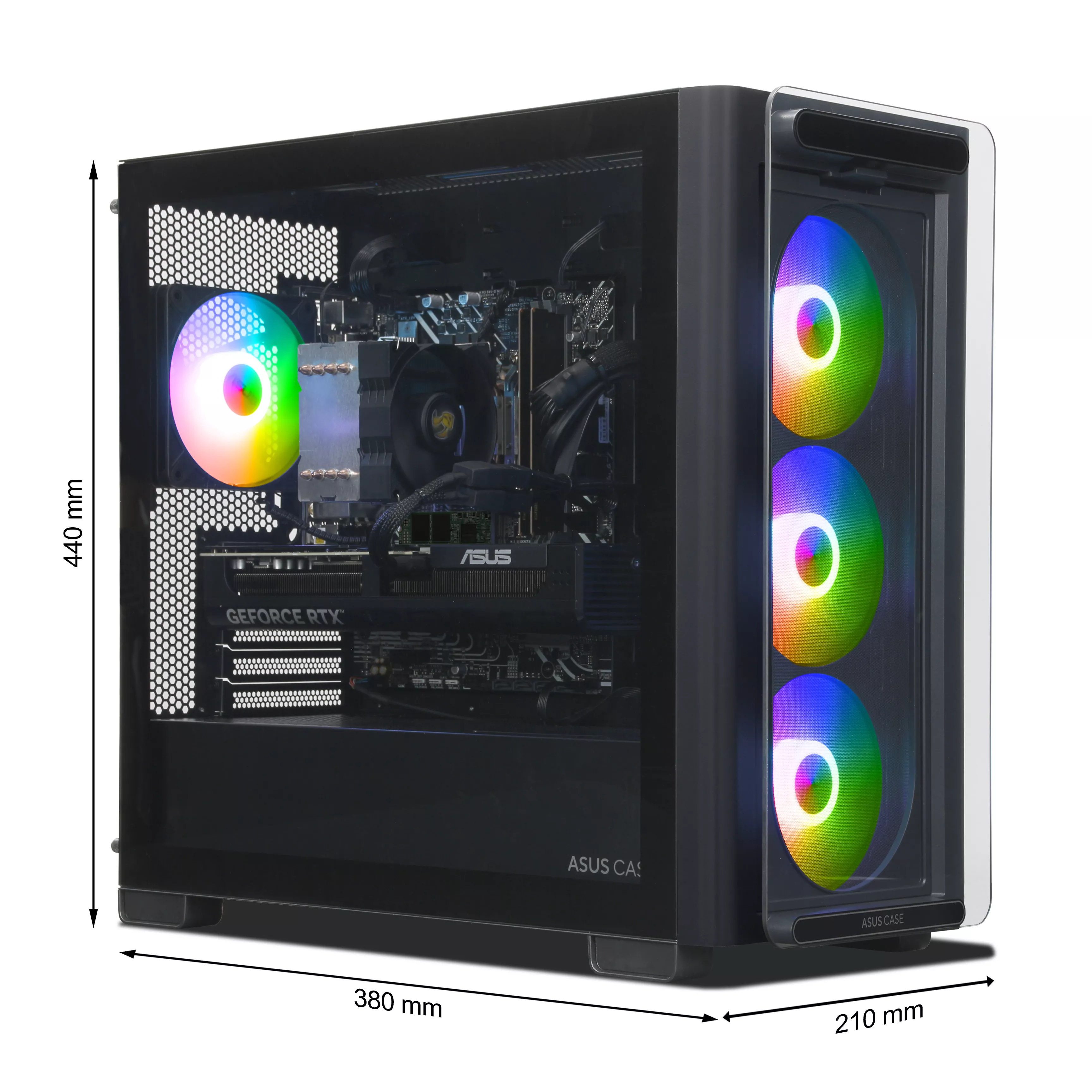 ASUS FORGED Gaming PC | Intel Core i7-13700F | Nvidia GeForce RTX 5070 12GB | 32GB DDR5 RAM | 1TB NVMe SSD | Windows 11 | WLAN & Bluetooth | Libre Office ASUS FORGED Gaming PC | Intel Core i7-13700F | Nvidia GeForce RTX 5070 12GB | 32GB DDR5 RAM | 1TB NVMe SSD | Windows 11 | WLAN & Bluetooth | Libre Office