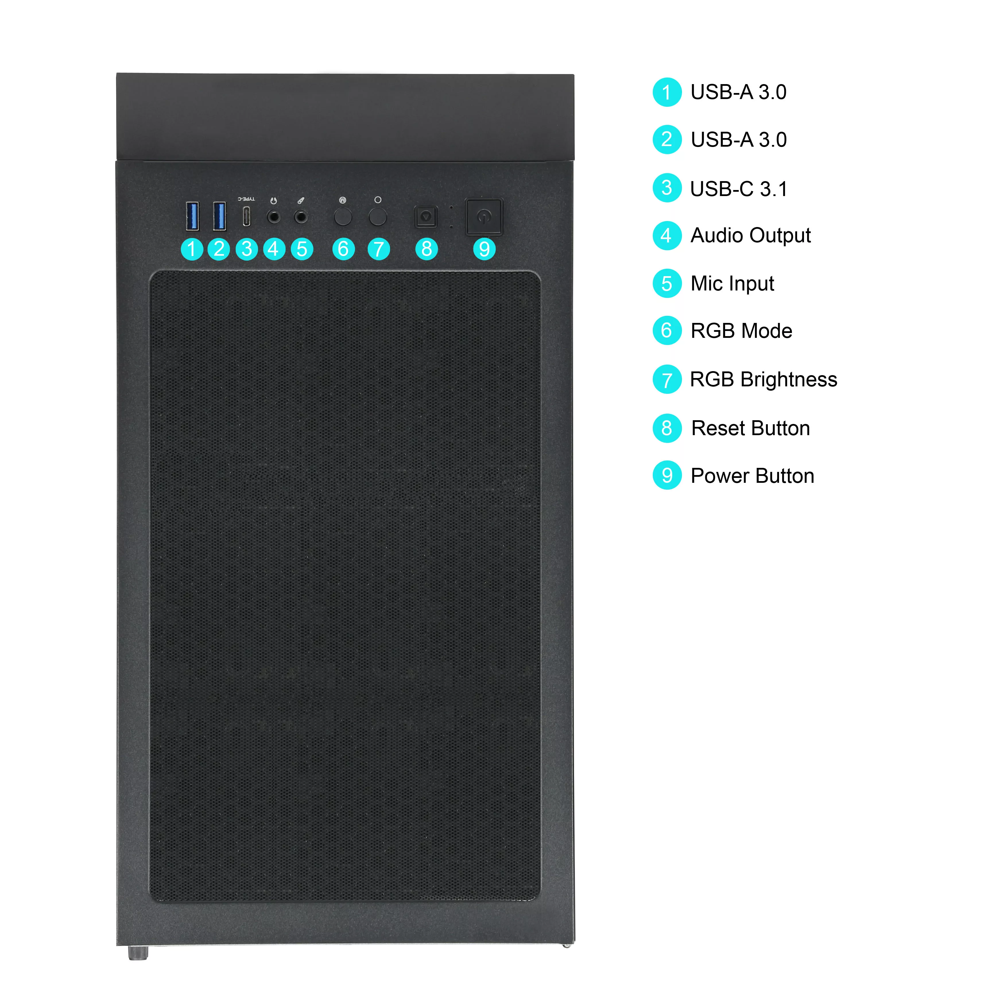 AMD Gaming PC | AMD Ryzen 7 9700X | Radeon RX 9070 16GB | 32GB DDR5 RAM | 1TB NVMe SSD | Windows 11 | WLAN & Bluetooth