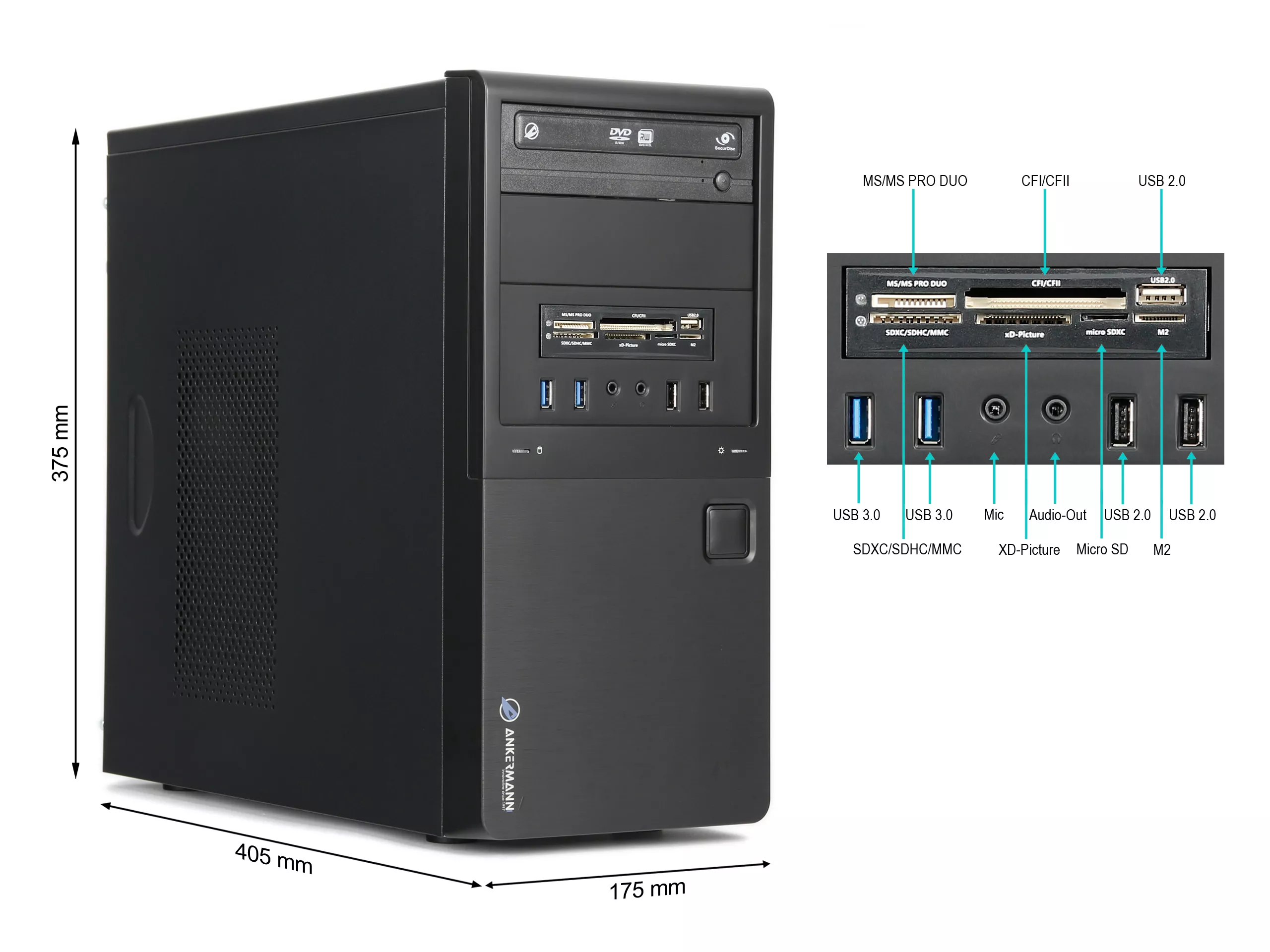 Business Office Work V1 | Intel Core i7-6700 | 32GB RAM | 1TB SSD | Windows 10 | WLAN | Maus & Tastatur | Libre Office Business Office Work V1 | Intel Core i7-6700 | 32GB RAM | 1TB SSD | Windows 10 | WLAN | Maus & Tastatur | Libre Office