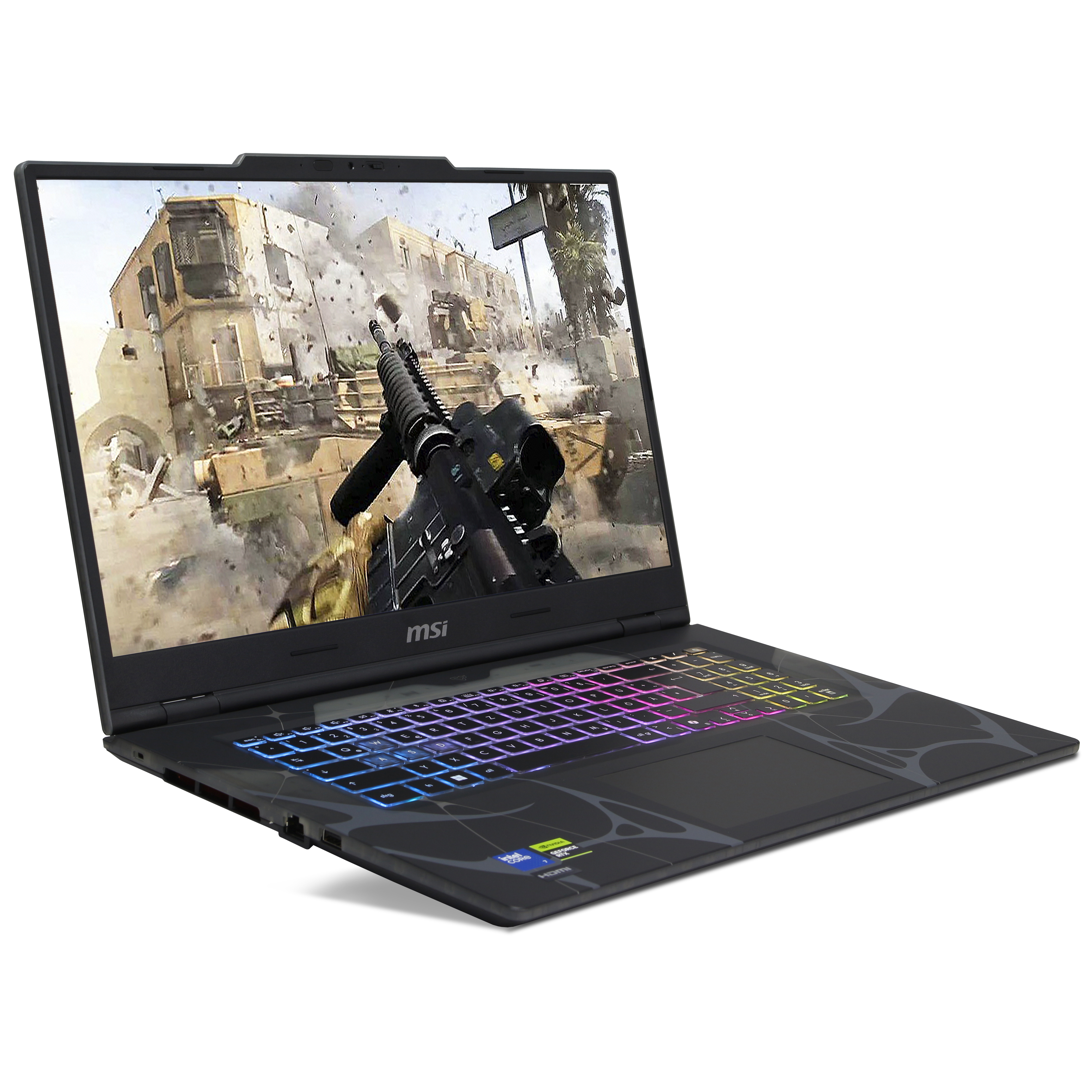 MSI Cyborg 17 B2RWFKG-056 Gaming | 16GB DDR5 RAM | 512GB NVMe SSD | Intel Core 7 240H | NVIDIA GeForce RTX 5060 8GB | Windows 11 Pro | WLAN & Bluetooth | MS Office 2024