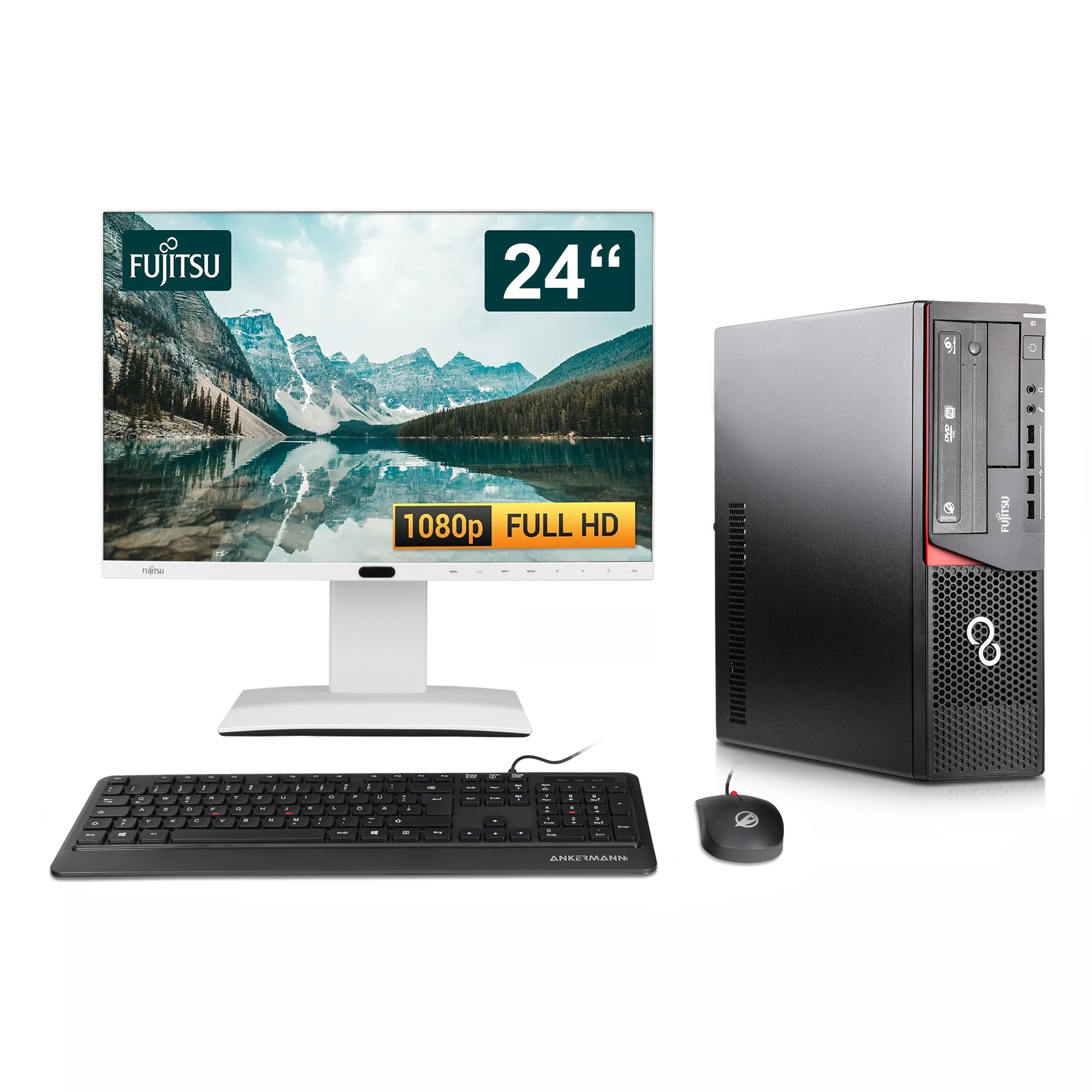 Linux Storage Bundle Refurbished | Intel Core i5-3470 | 8Go RAM | 240Go SSD | 500Go HDD | Zorin OS | WiFi | Fujitsu B24-8 TE Pro 23.8" Full HD Monitor | Souris & clavier | OnlyOffice Linux Storage Bundle Refurbished | Intel Core i5-3470 | 8Go RAM | 240Go SSD | 500Go HDD | Zorin OS | WiFi | Fujitsu B24-8 TE Pro 23.8" Full HD Monitor | Souris & clavier | OnlyOffice