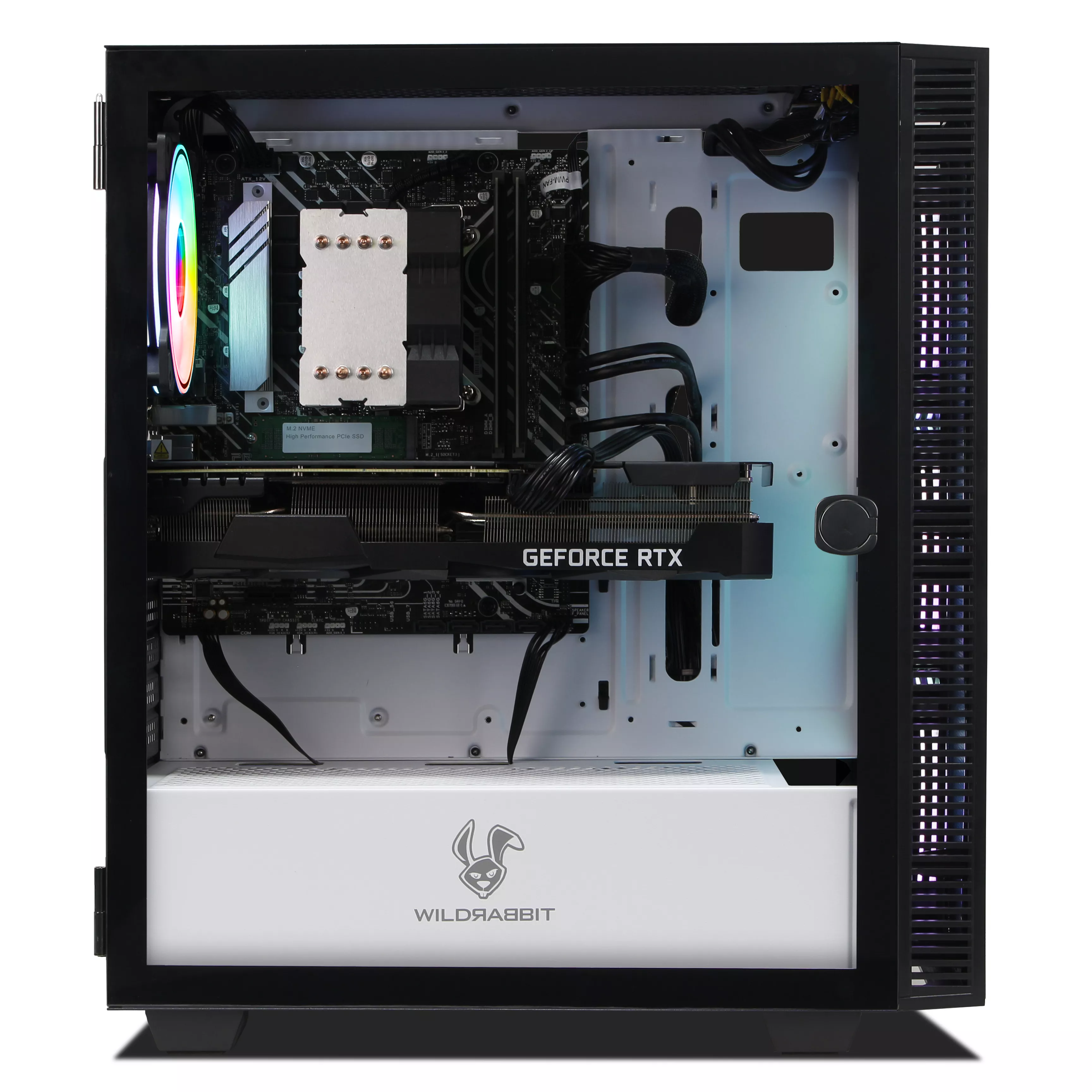 Crystal One Gaming PC | Intel Core i7-12700F | Nvidia GeForce RTX 3070 Ti 8GB | 32GB DDR5 RAM | 1TB NVMe SSD | Windows 11 | WLAN & Bluetooth