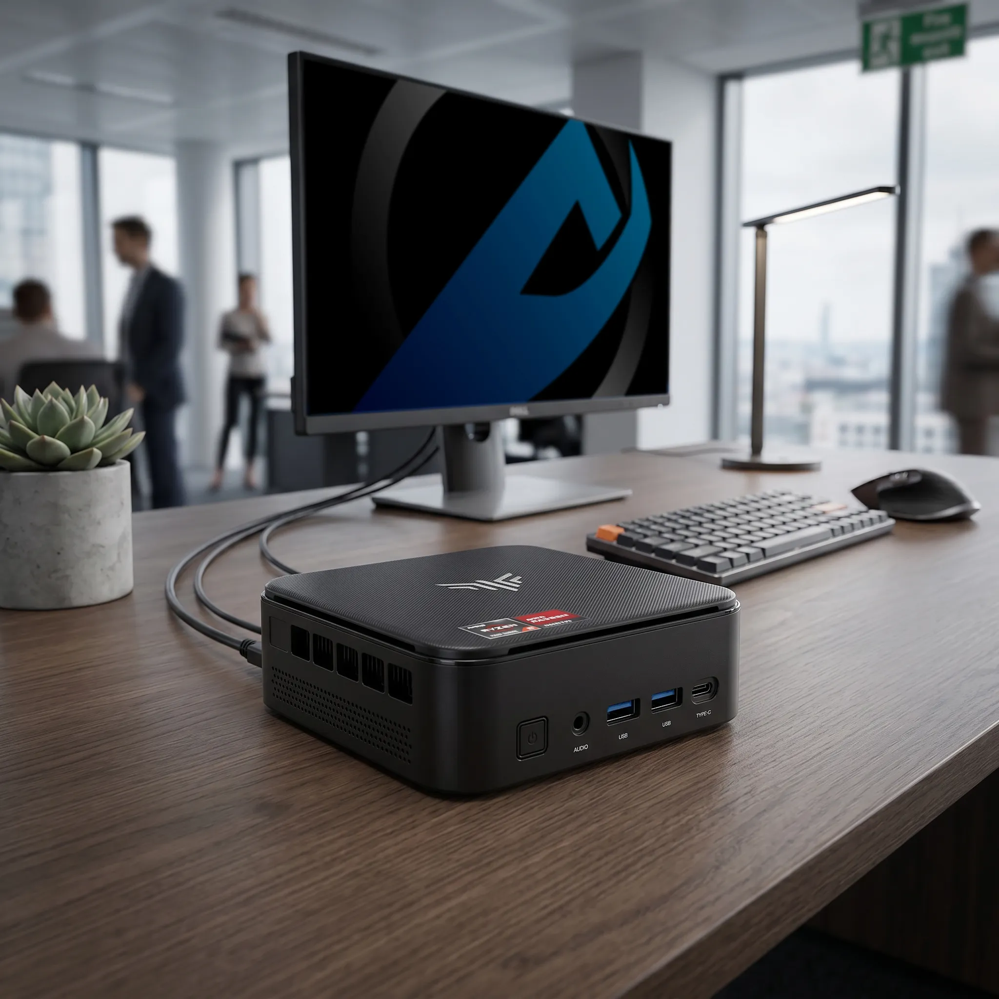 Ank-IX E3B Mini PC | 32GB RAM | 1000GB M.2 SATA SSD | Windows 11 | AMD Ryzen 5 7430U | WiFi & Bluetooth | MS Office 2024
