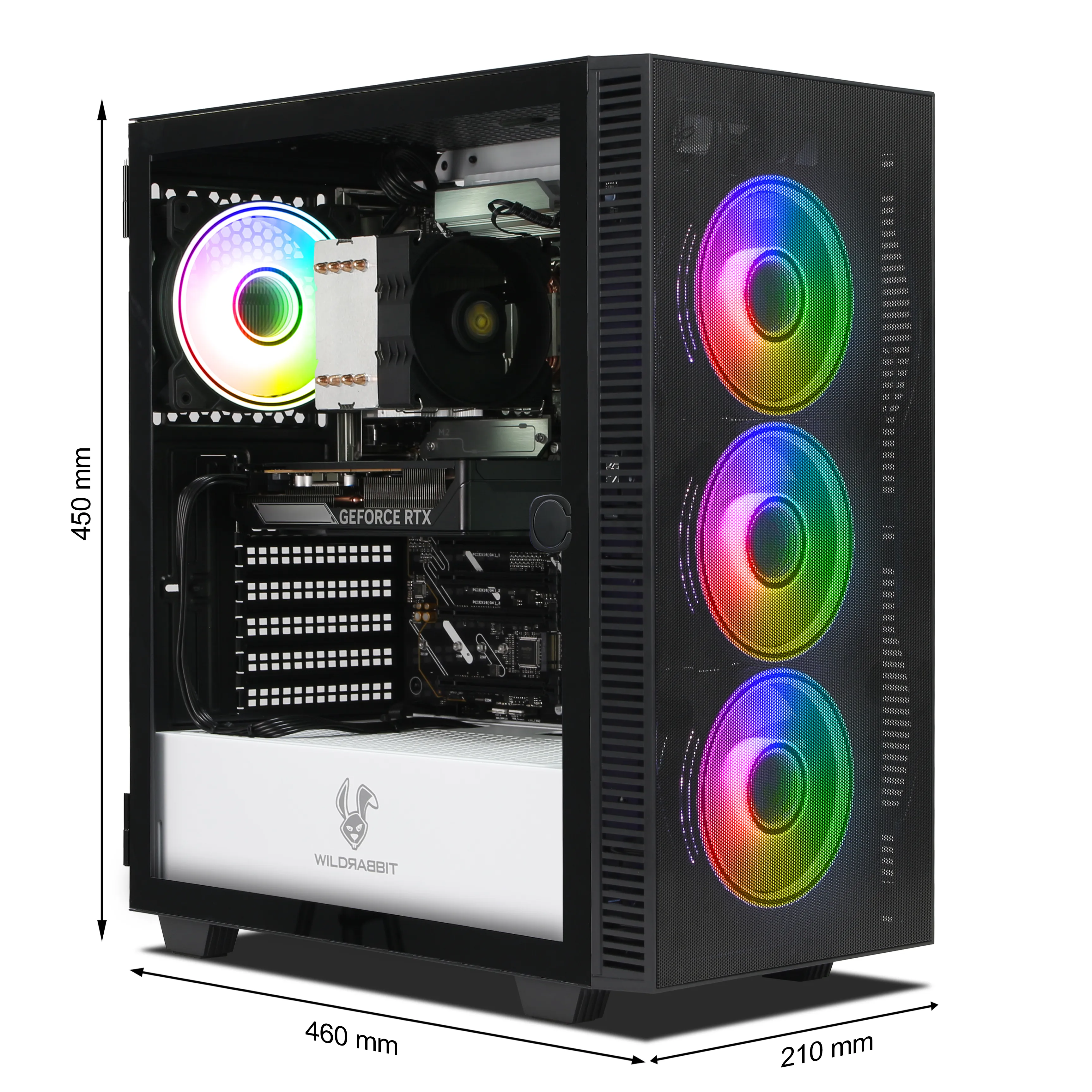 Wildrabbit Velocity RTX | Intel Core Ultra 7 265KF | Nvidia GeForce RTX 5060 8GB | 32GB DDR5 RAM | 1TB NVMe SSD | Windows 11 | WiFi & Bluetooth
