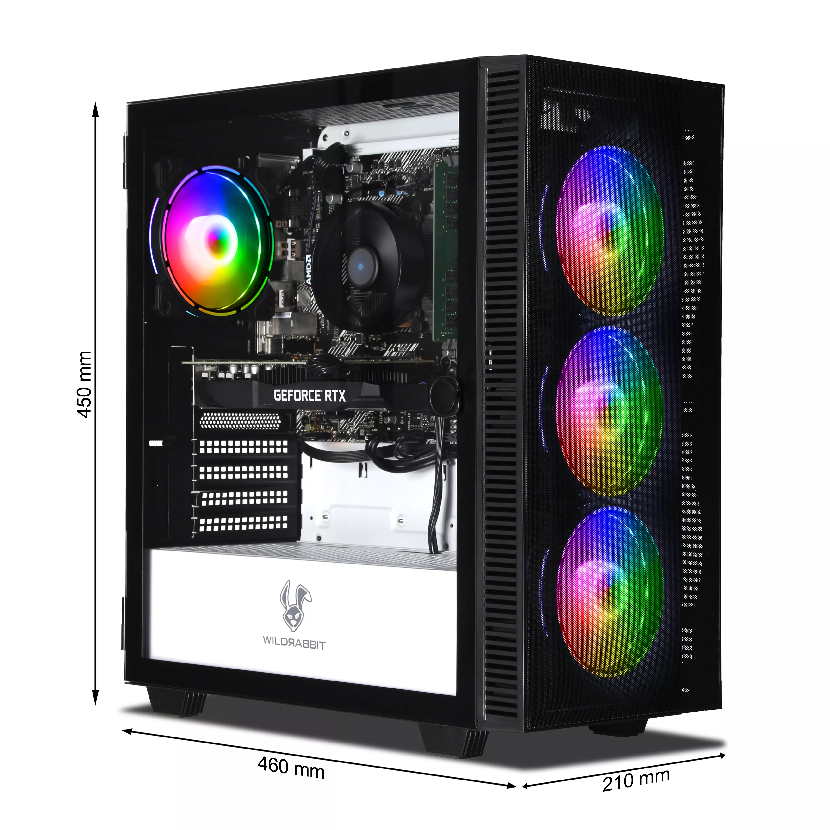 Phantom Gaming V3 | AMD Ryzen 5 5500 | Nvidia GeForce RTX 3050 6GB | 16GB RAM | 1TB NVMe SSD | Windows 11 | WLAN | Libre Office Phantom Gaming V3 | AMD Ryzen 5 5500 | Nvidia GeForce RTX 3050 6GB | 16GB RAM | 1TB NVMe SSD | Windows 11 | WLAN | Libre Office