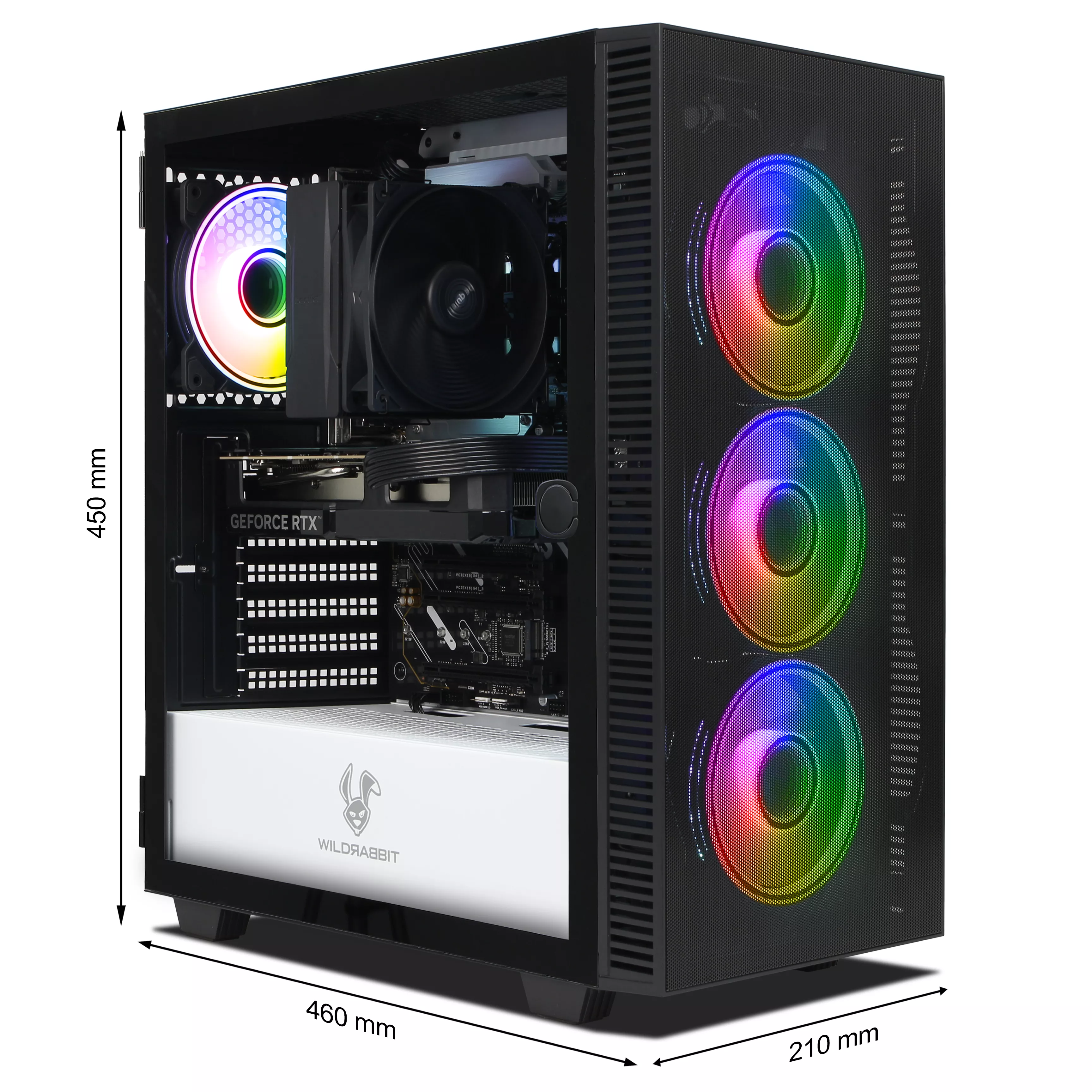 WILDRABBIT X ASUS | Intel Core Ultra 7 265KF | Nvidia GeForce RTX 5060 Ti 16GB | 32GB DDR5 RAM | 1TB NVMe SSD | Windows 11 | WLAN & Bluetooth