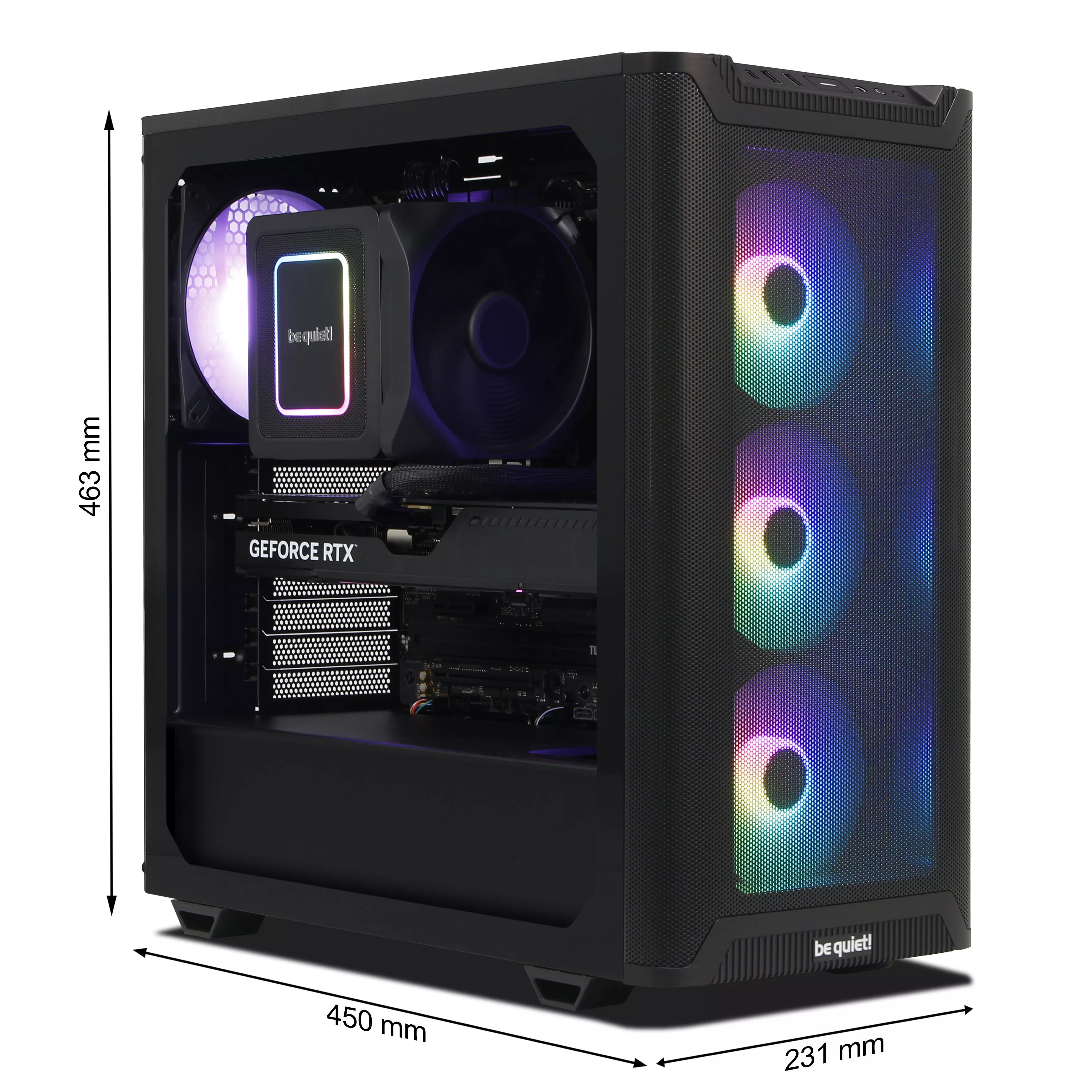 WILDRABBIT EvoCore X Gaming PC | Intel Core Ultra 7 265K | Nvidia GeForce RTX 5070 Ti 16GB | 32GB DDR5 RAM | 2TB NVMe SSD | Windows 11 | WLAN & Bluetooth