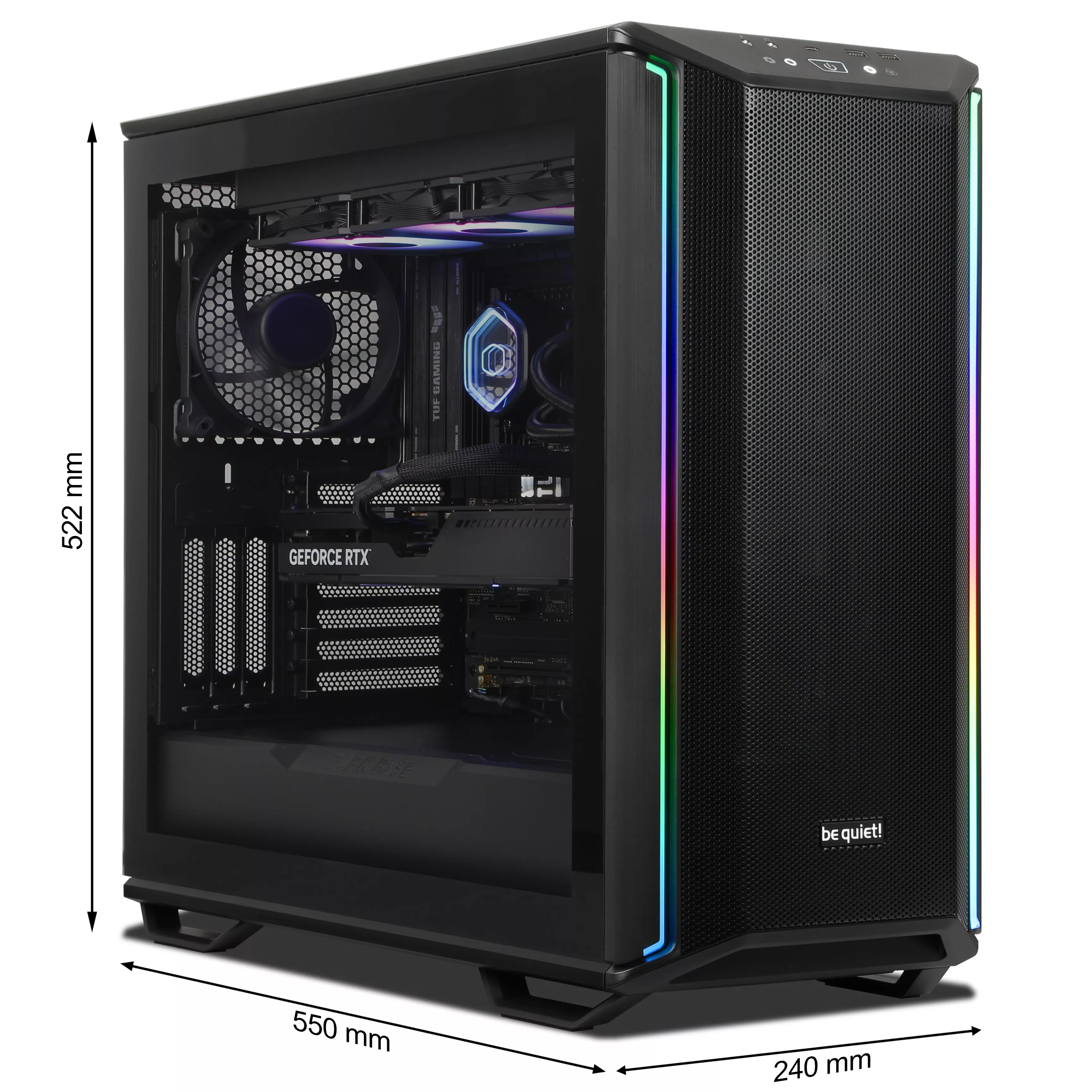 WILDRABBIT AQUA Gaming PC | Intel Core Ultra 9 285K | Nvidia GeForce RTX 5070 Ti 16GB | 64GB DDR5 RAM | 2TB NVMe SSD | Windows 11 | WLAN & Bluetooth