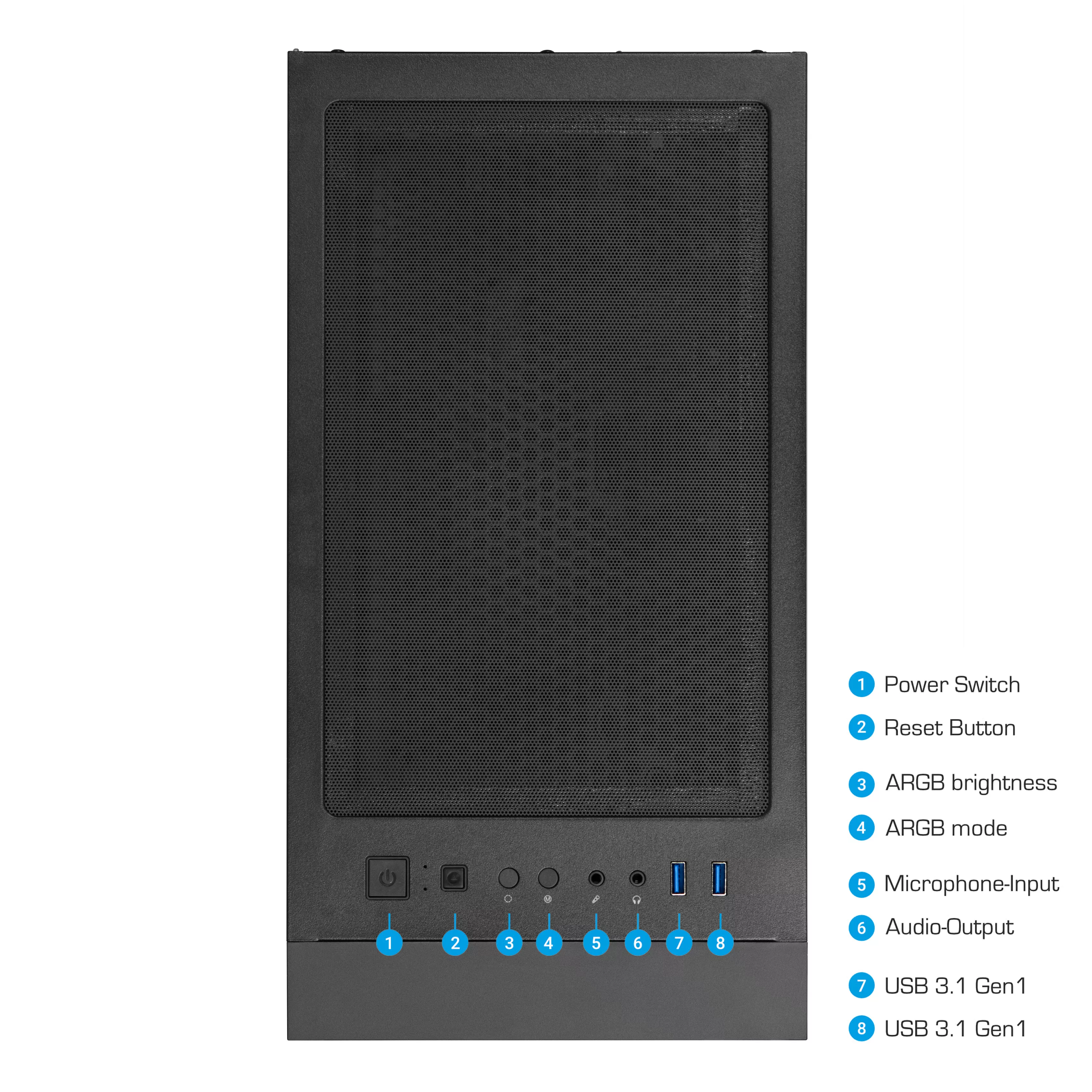 IGNITE ONE GAMING PC | Intel Core i7-13700F | Nvidia GeForce RTX 5070 12GB | 32GB DDR5 RAM | 1TB NVMe SSD | Windows 11 | WLAN & Bluetooth | Libre Office