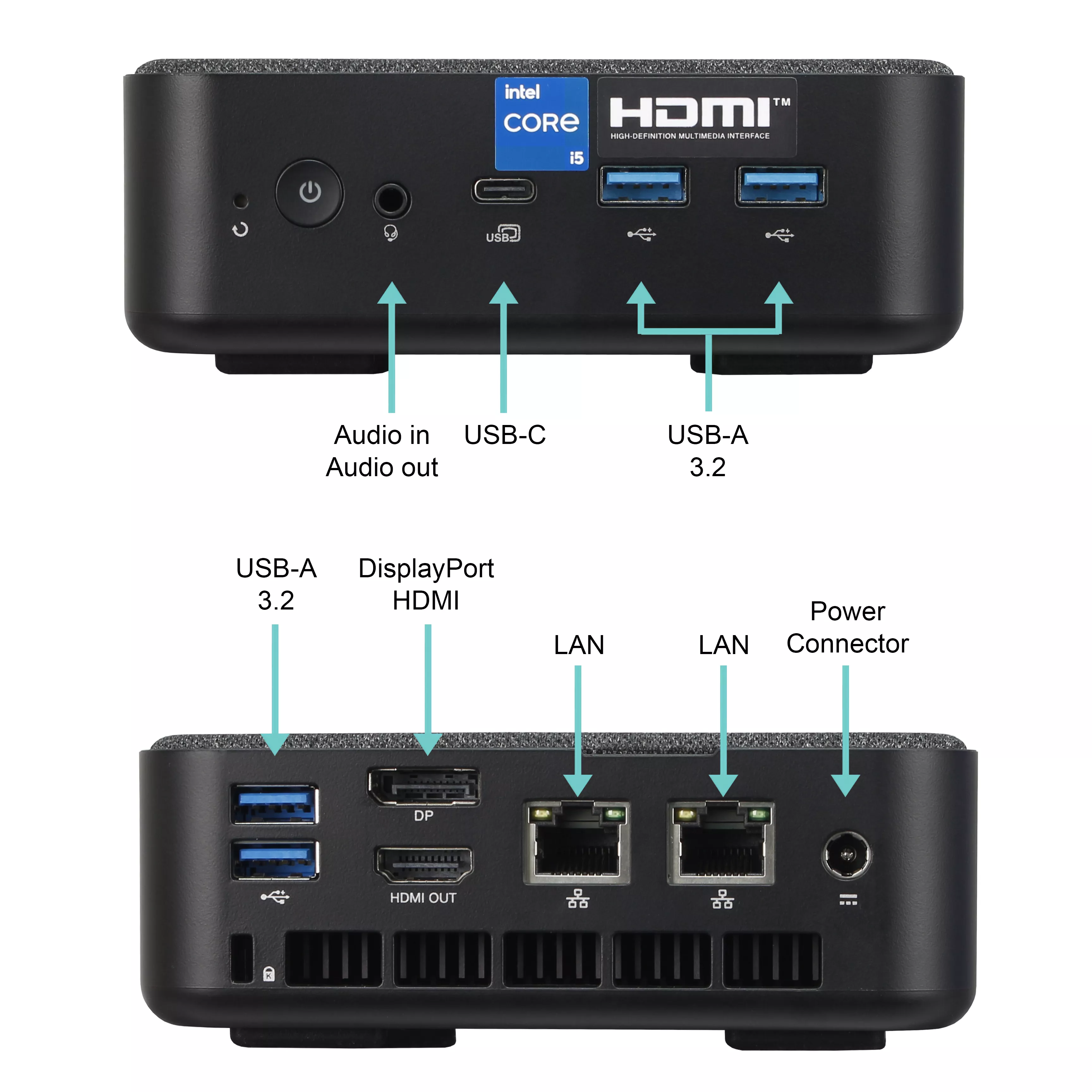 Acer Veriton Mini PC | 16GB DDR5 RAM | 1TB NVMe SSD | Windows 11 | Intel Core i5-1334U | WLAN & Bluetooth | MS Office 2024