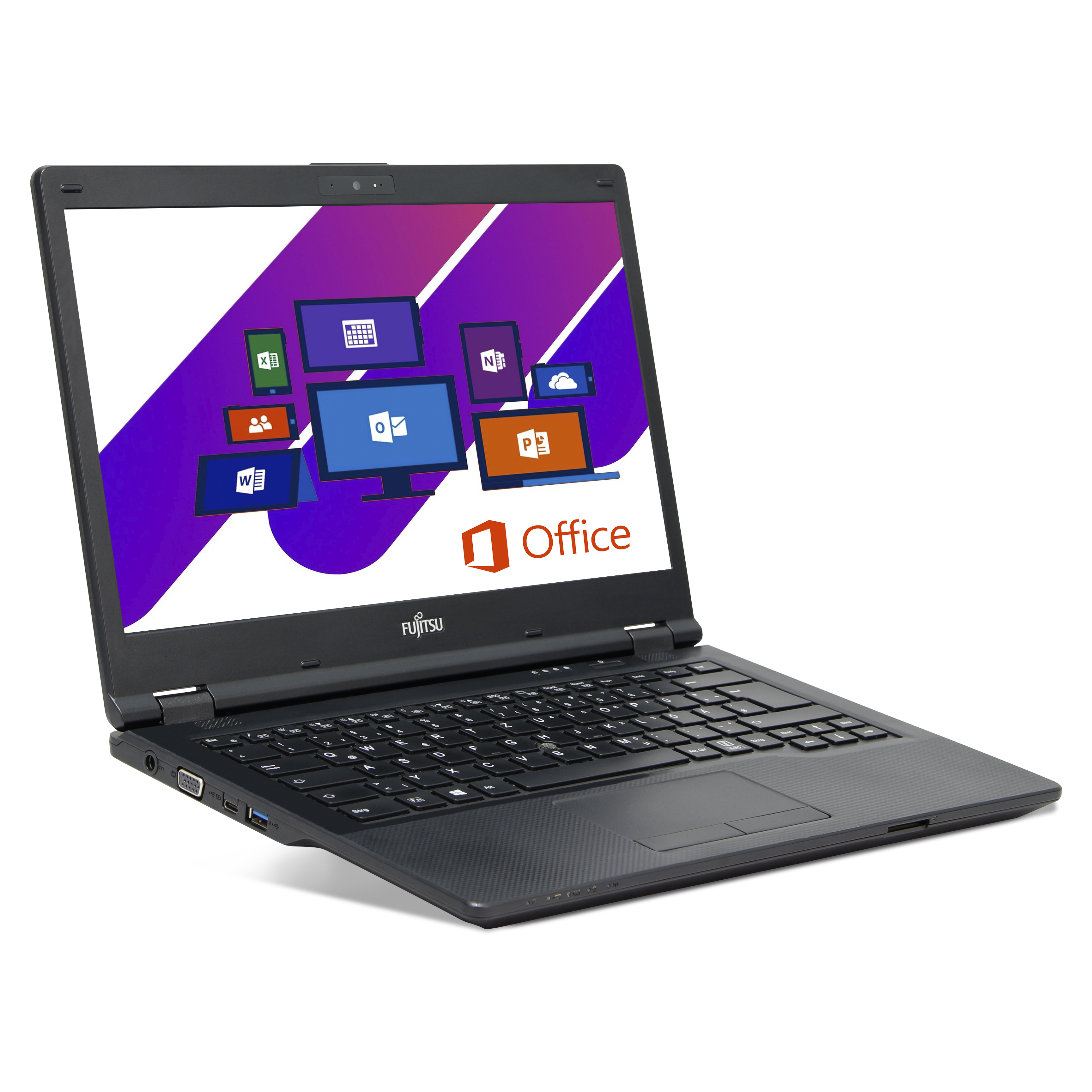 Fujitsu Refurbished Lifebook E5411 | 16GB RAM | 512GB NVMe SSD | Intel Core i3-1115G4 | 14" Full HD Display | Windows 11 Pro | WiFi & Bluetooth | MS Office 2024