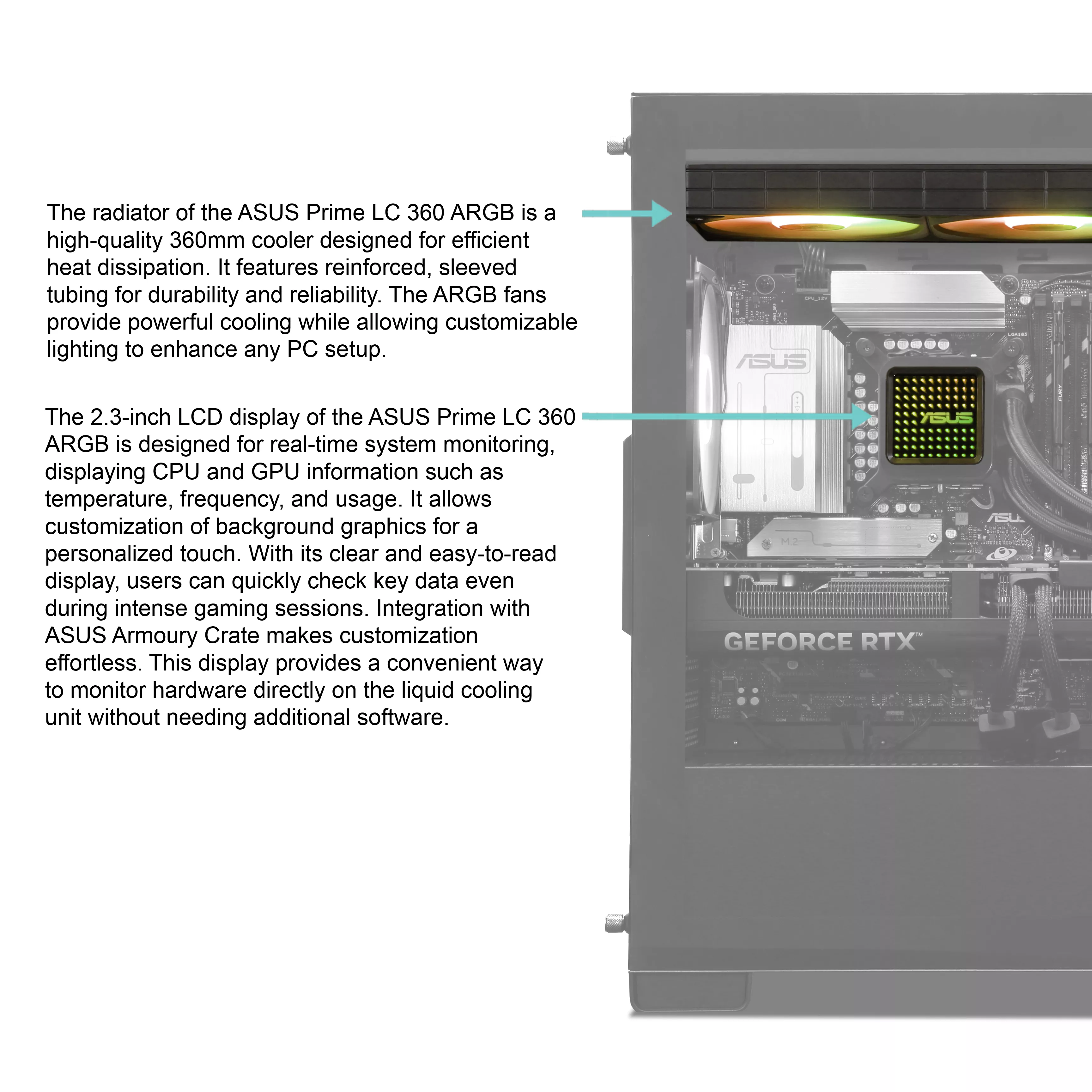 ASUS UltraCore X | Intel Core Ultra 7 265F | Nvidia GeForce RTX 5070 12GB | 32GB DDR5 RAM | 2TB NVMe SSD | Windows 11 | WLAN & Bluetooth