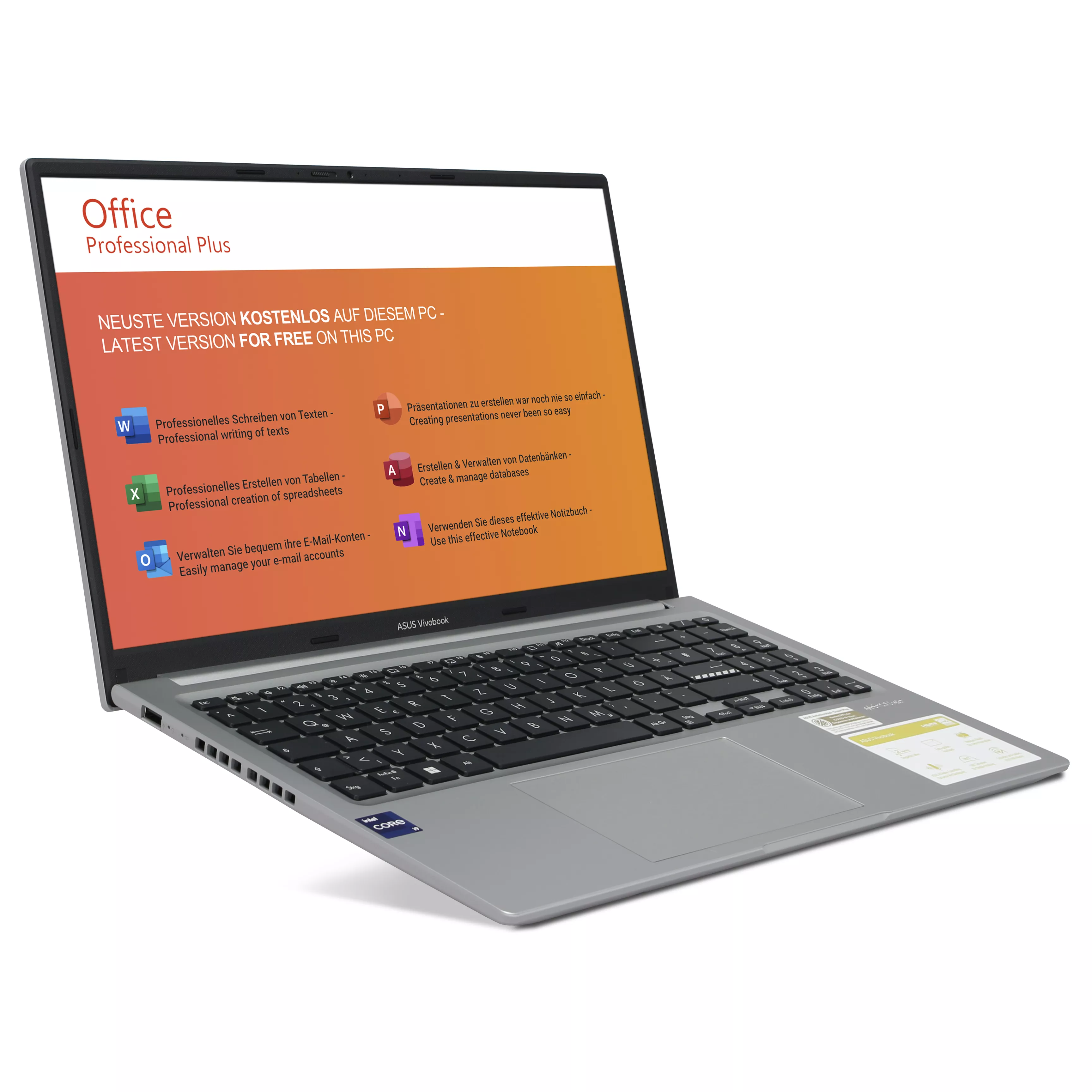 ASUS Vivobook X1505V | 16GB RAM | 1TB NVMe SSD | ASUS Vivobook X1505VA-MA921 | Intel Core i9-13900H | 15.6" OLED Display | Windows 11 Pro | WiFi & Bluetooth | MS Office 2024