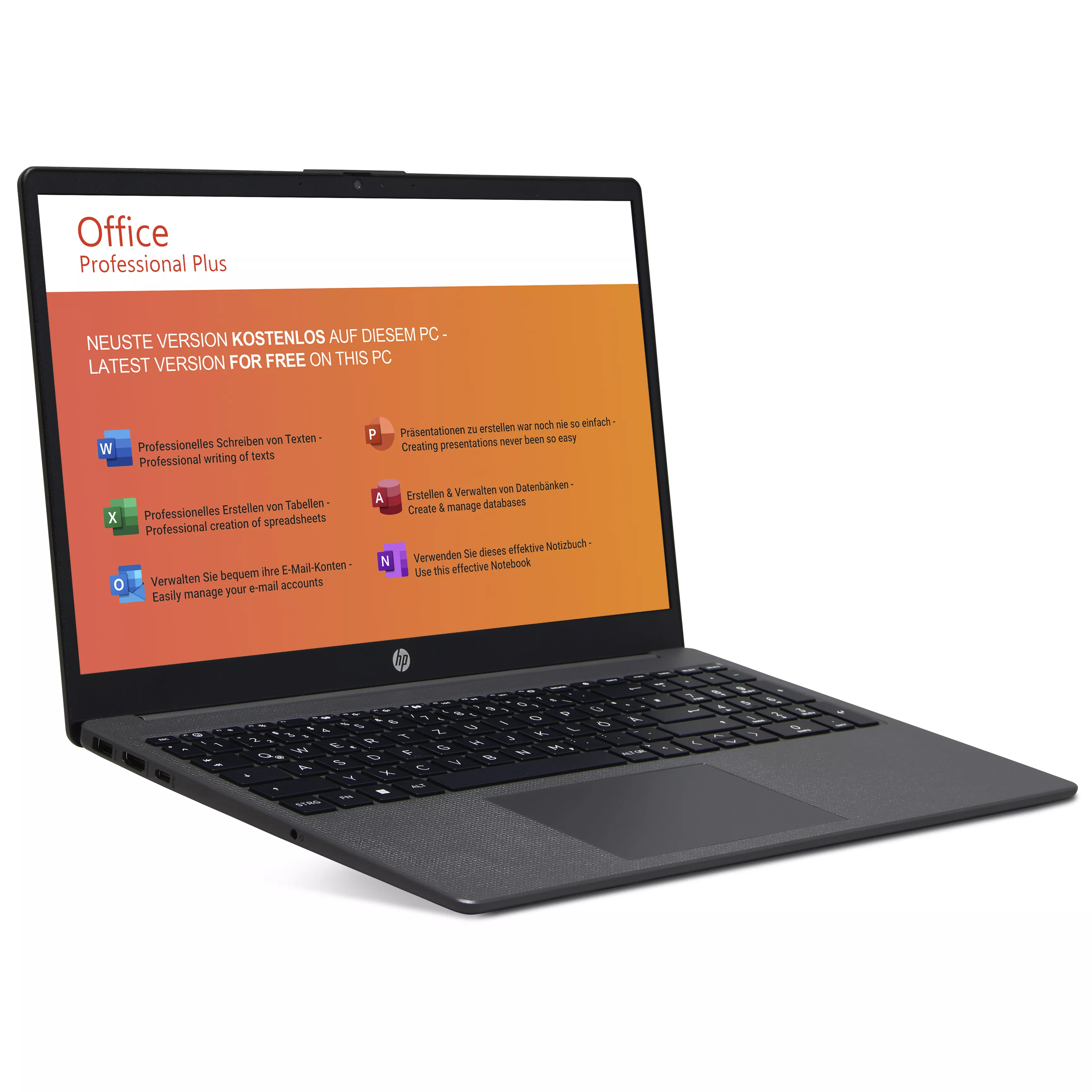 HP 250 G10 | 16GB RAM | 1To NVMe SSD | Intel Core i5-1334U | 15.6" Full HD Display | Windows 11 Pro | WiFi / BT | MS Office 2024