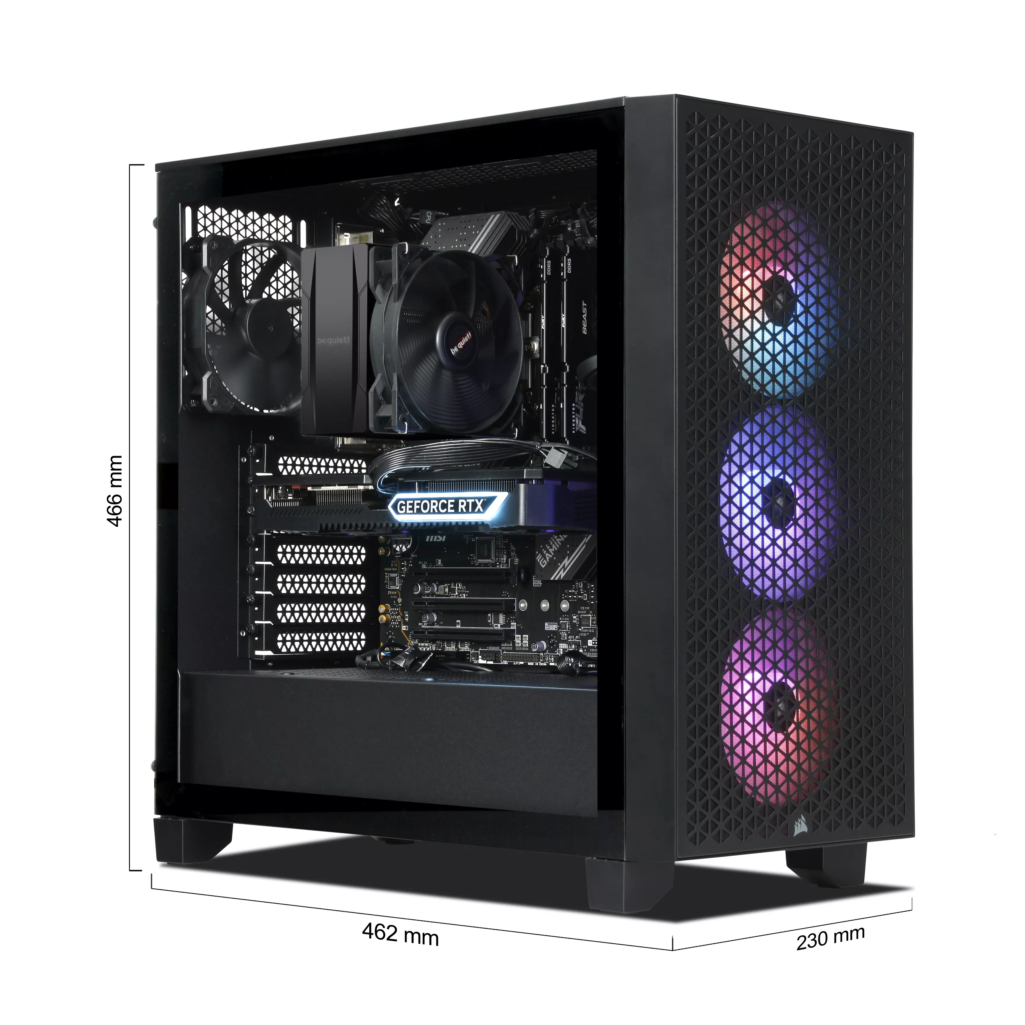 General Gaming PC | Intel Core i7-13700F | Nvidia GeForce RTX 5070 12GB | 32GB DDR5 RAM | 2TB NVMe SSD | Windows 11 | WLAN & Bluetooth