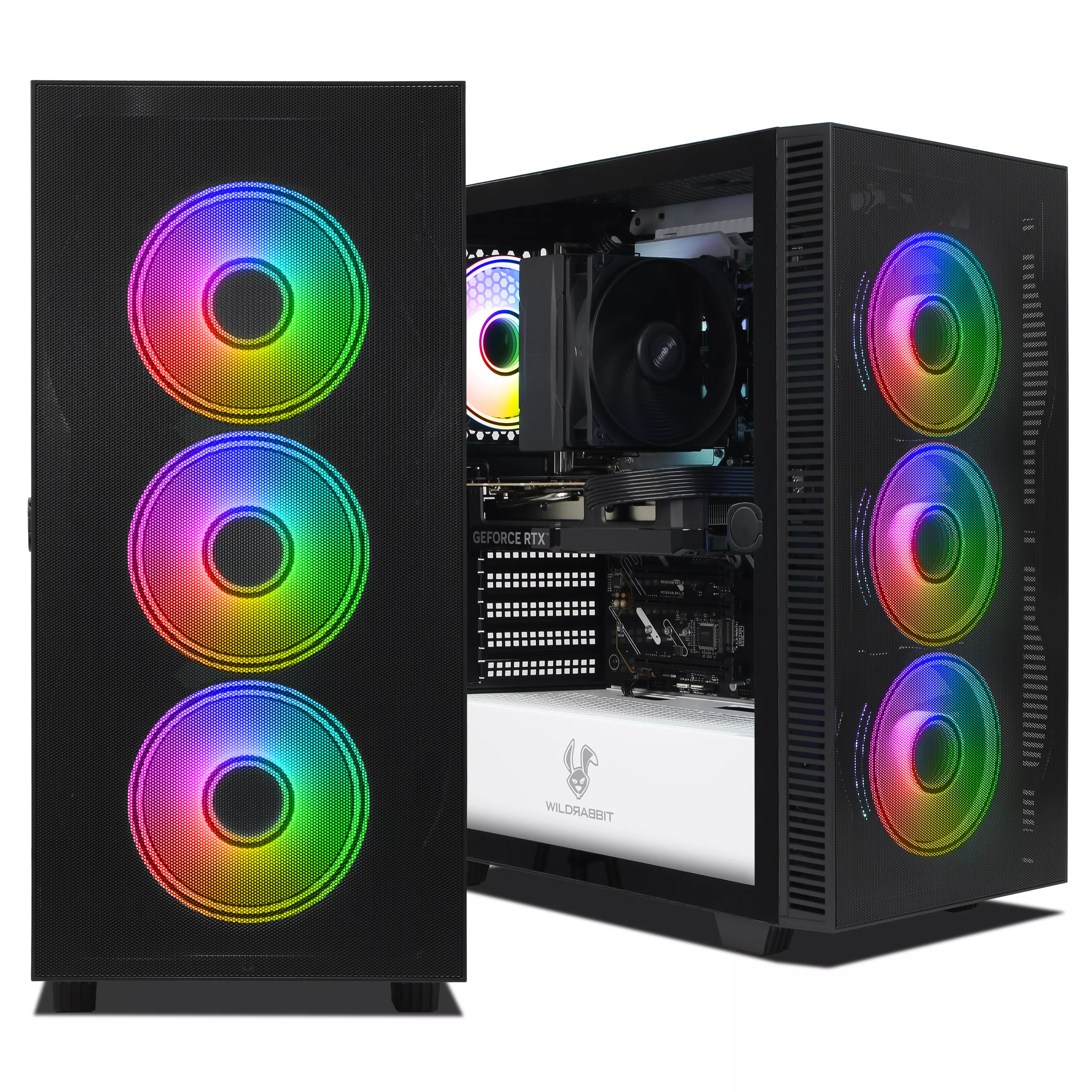 WILDRABBIT X ASUS Pro | Intel Core Ultra 7 265KF | Nvidia GeForce RTX 5070 12GB | 32GB DDR5 RAM | 1TB NVMe SSD | Windows 11 | WLAN & Bluetooth