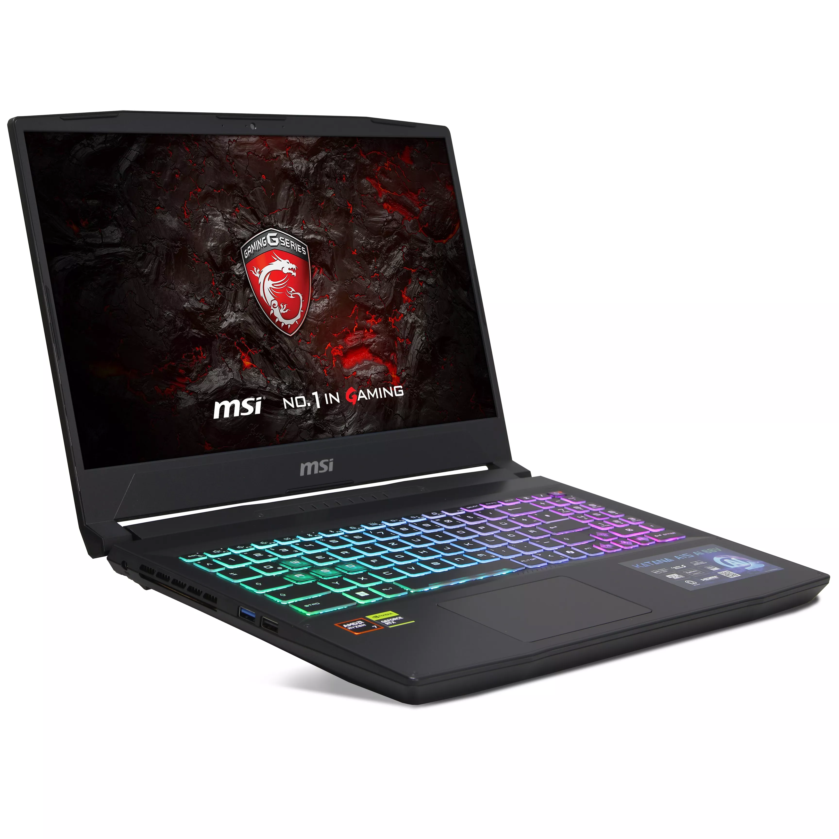 MSI Katana A15 AI B8VF-451 Gaming | 16Go DDR5 RAM | 512Go NVMe SSD | AMD Ryzen 7 8845HS | 15.6" Full HD LED Display | Nvidia GeForce RTX 4060 8Go | Windows 11 Pro | WiFi & Bluetooth | MS Office 2024