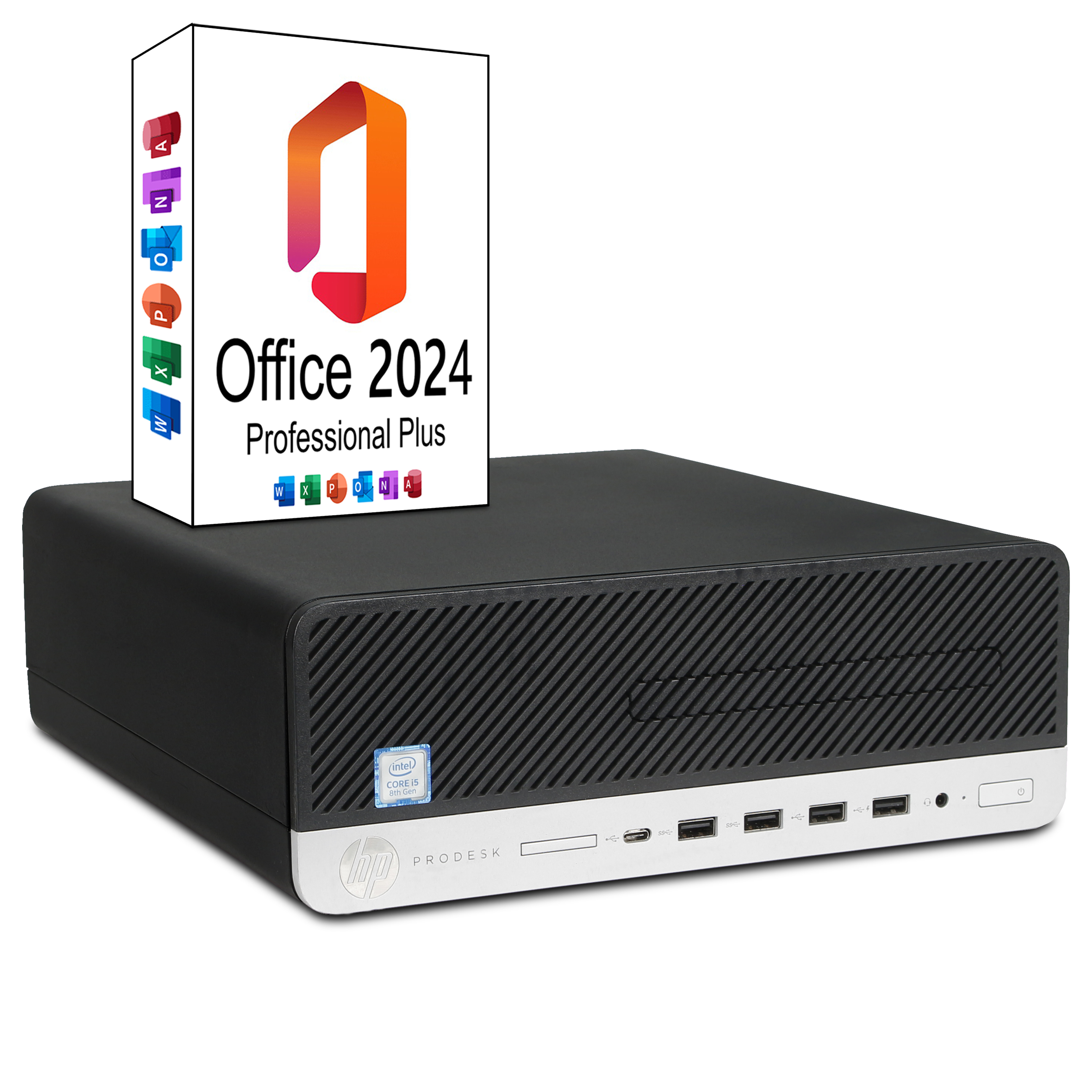 HP Prodesk 600 G4 SFF 2x DP + VGA | 16GB RAM | 480GB NVMe SSD | Windows 11 | Intel Core i7-8700 | WLAN/WIFI | MS Office 2024 HP Prodesk 600 G4 SFF 2x DP + VGA | 16GB RAM | 480GB NVMe SSD | Windows 11 | Intel Core i7-8700 | WLAN/WIFI | MS Office 2024