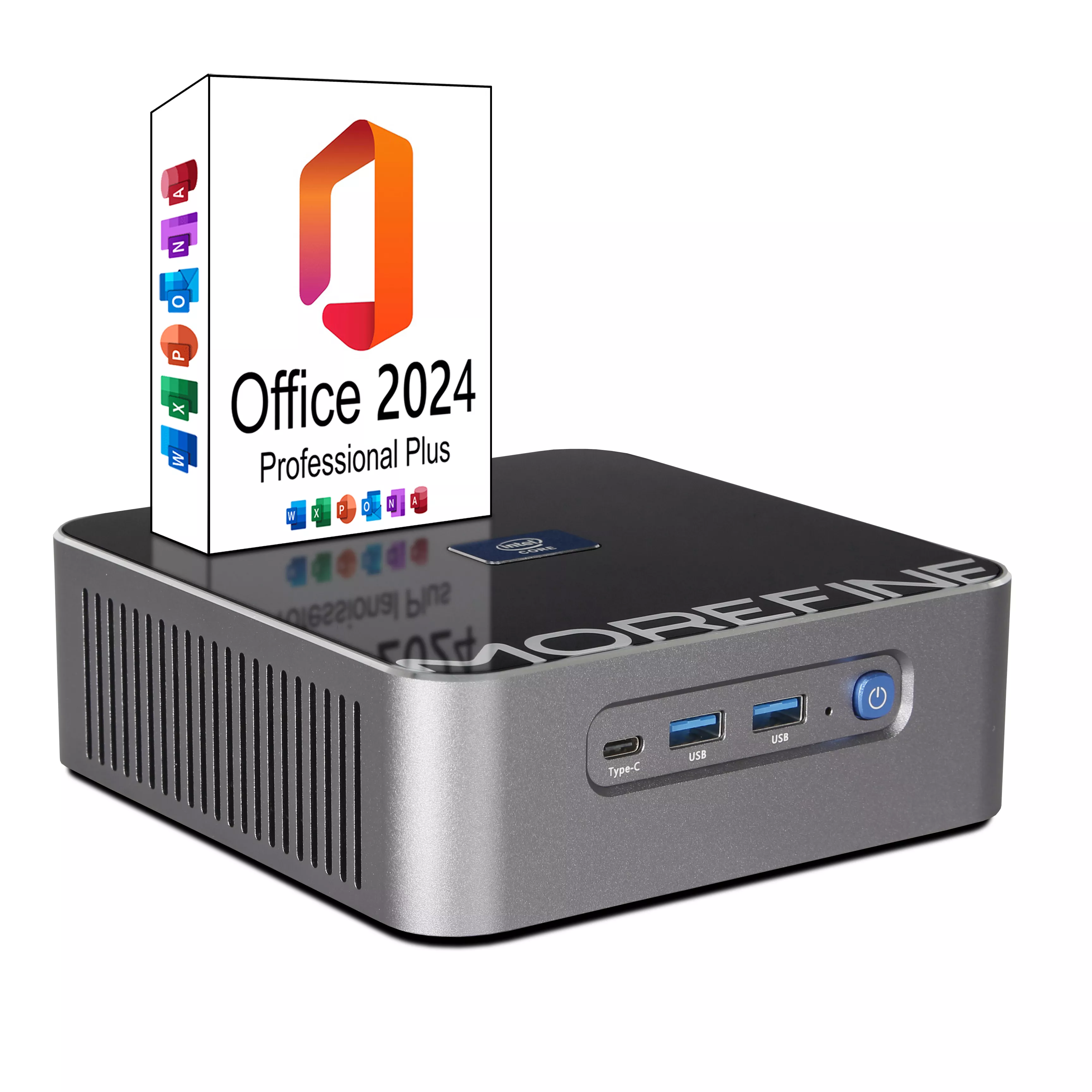 Ankermann S600 Mini PC | 32GB DDR5 RAM | 1TB NVMe SSD | Windows 11 | Intel Core i9-13900HK | WLAN & Bluetooth | MS Office 2024