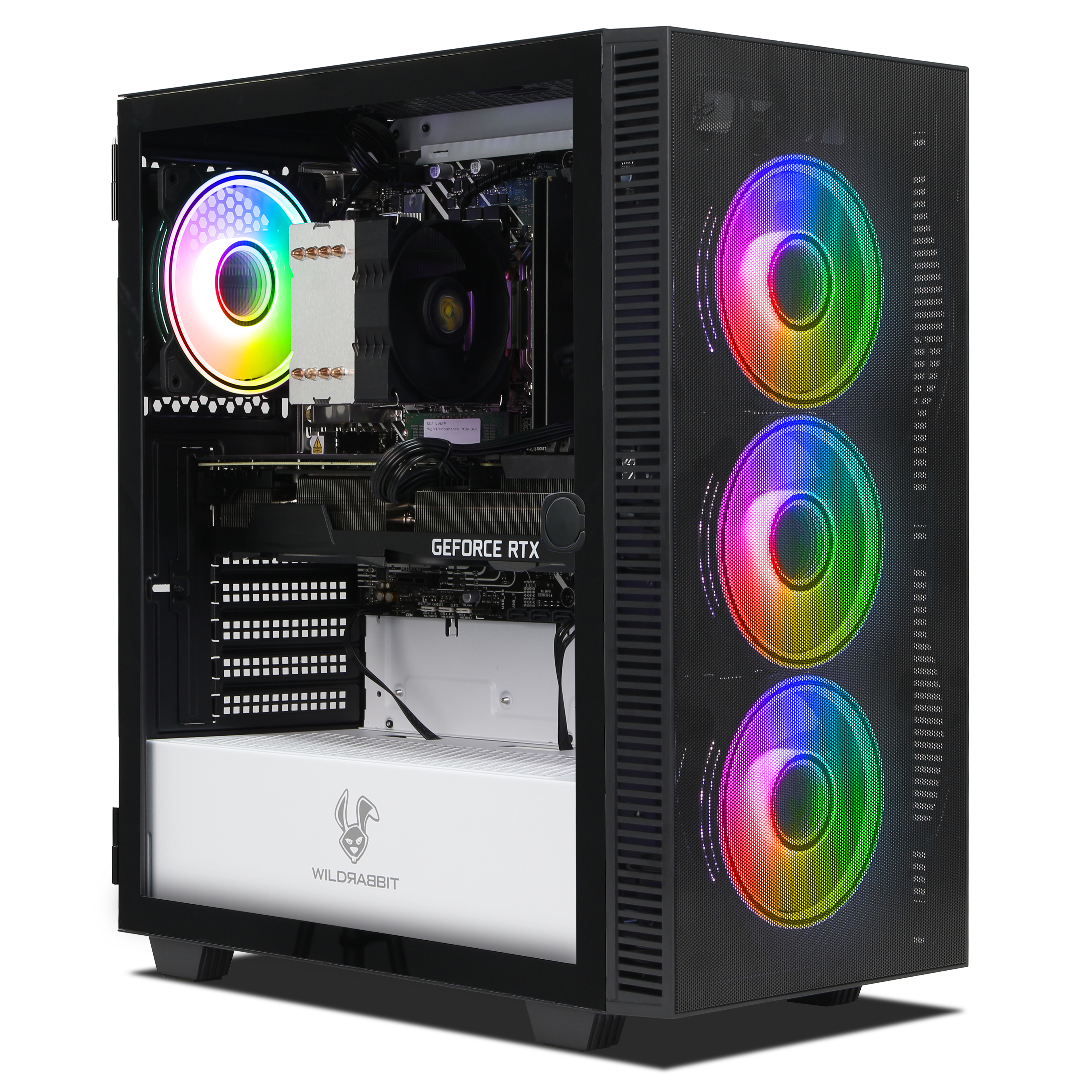 Crystal One Gaming PC | Intel Core i7-12700F | Nvidia GeForce RTX 3070 Ti 8GB | 32GB DDR5 RAM | 1TB NVMe SSD | Windows 11 | WLAN & Bluetooth