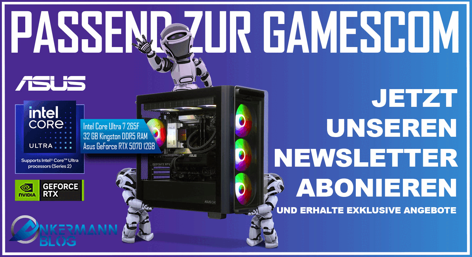 Zur Feier der Gamescom