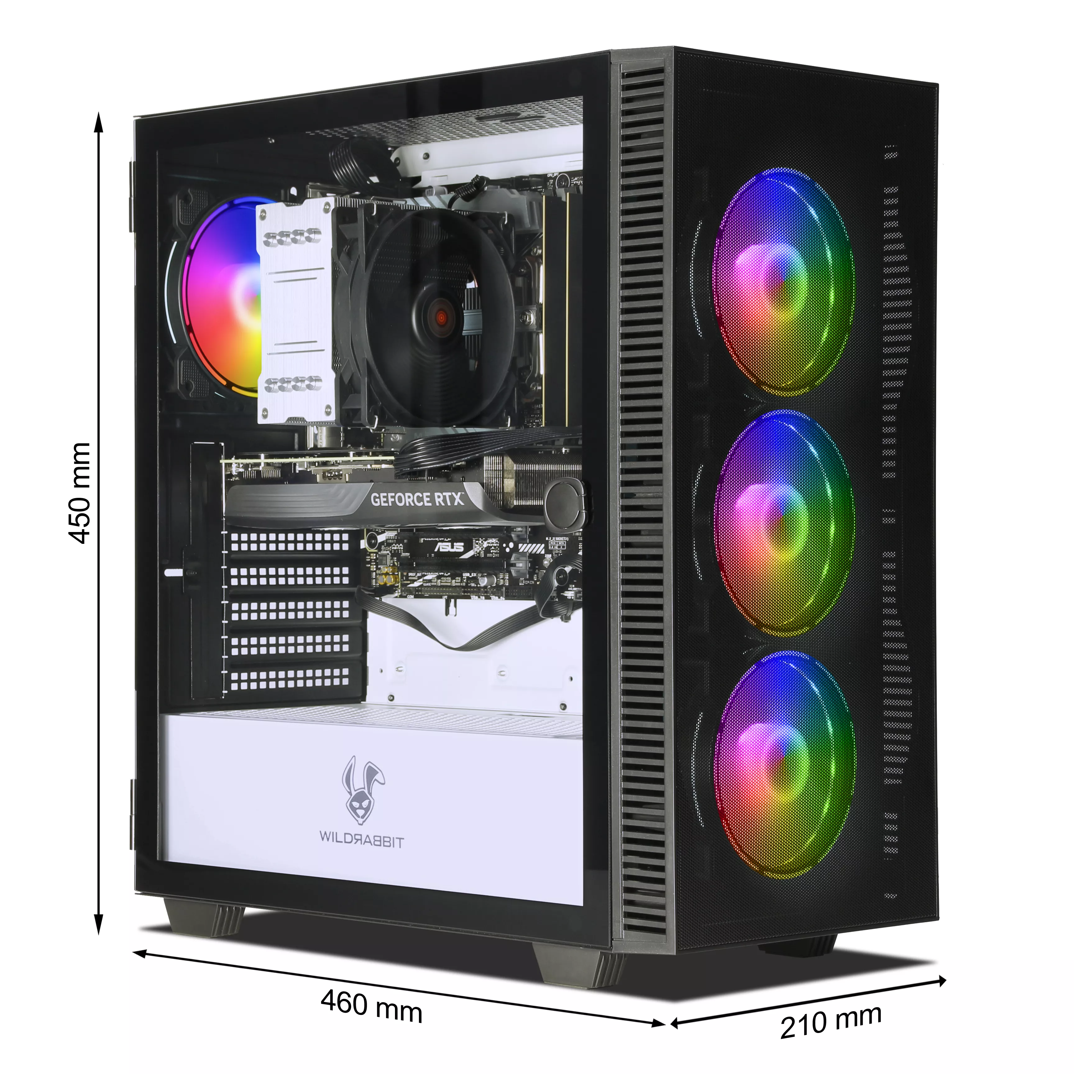 IGNITE ONE GAMING PC | Intel Core i7-13700F | Nvidia GeForce RTX 5070 12GB | 32GB DDR5 RAM | 1TB NVMe SSD | Windows 11 | WLAN & Bluetooth | Libre Office