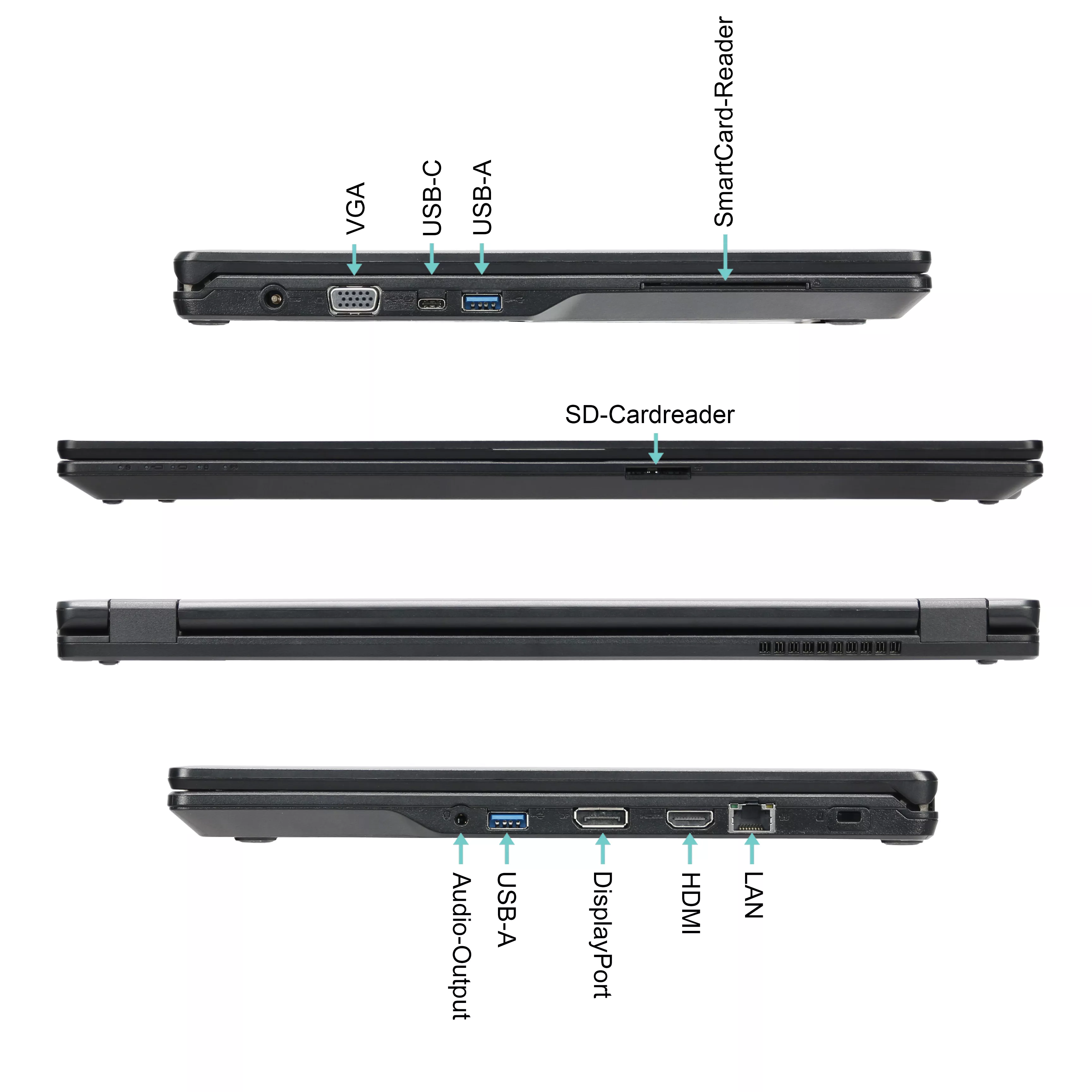 Fujitsu Lifebook E5510 | 16GB RAM | 1TB NVMe SSD | Intel Core i5-10310U | 15.6" Full HD Display | Windows 11 Pro | WiFi & Bluetooth | MS Office 2024