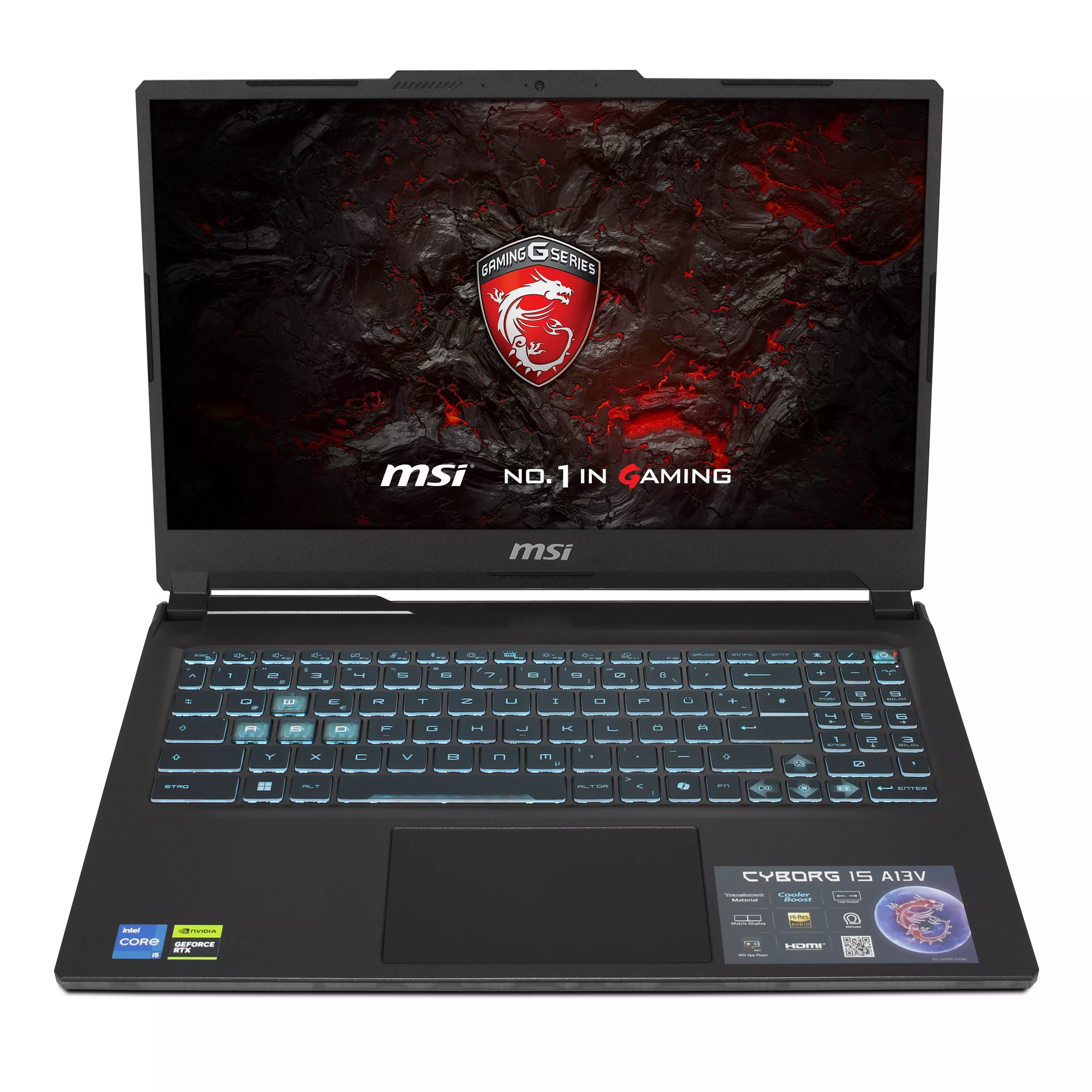 MSI Cyborg 15 A13VE-888 Gaming | 16GB DDR5 RAM | 512GB NVMe SSD | Intel Core i5-13420H | 15.6" Full HD LED Display | Nvidia GeForce RTX 4050 6GB | Windows 11 Pro | WLAN & Bluetooth | MS Office 2024