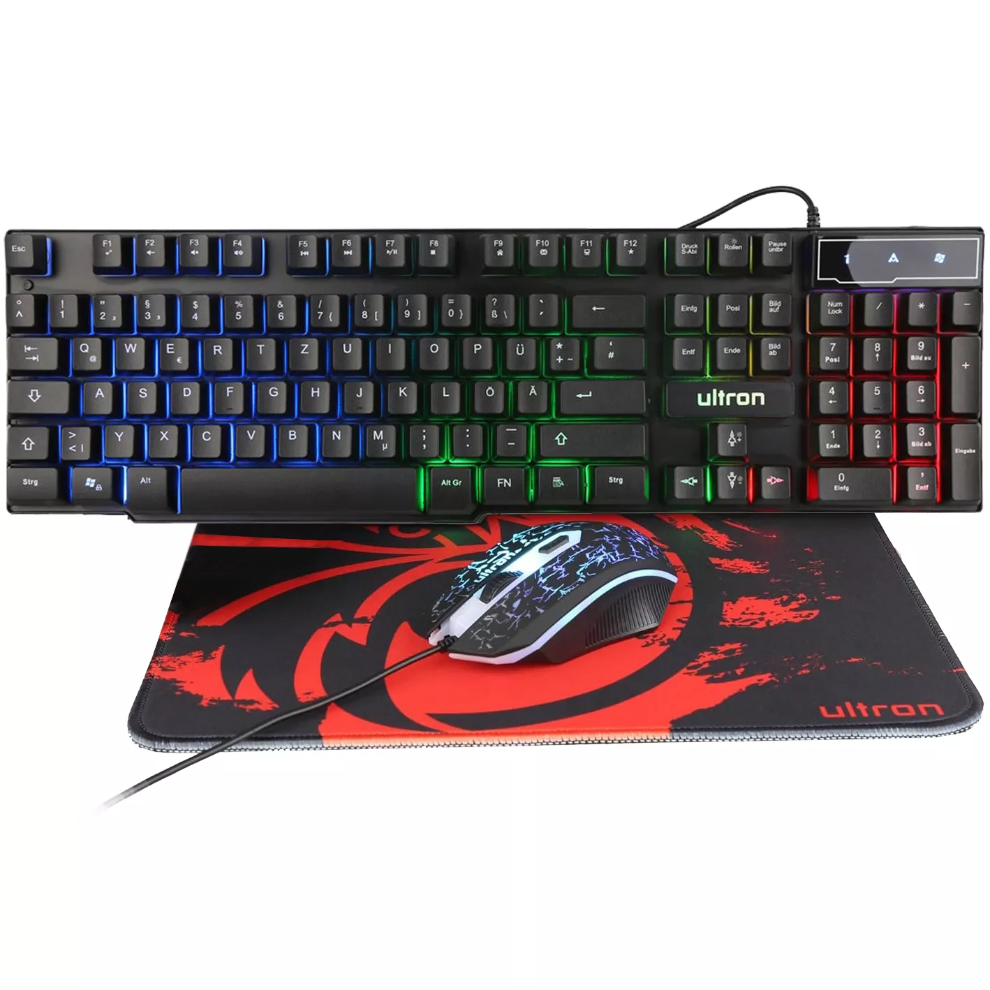 Starter Gaming Bundle | AMD Ryzen 7 5700X | Nvidia GeForce RTX 5060 8GB | 16GB RAM | 1TB NVMe SSD | Windows 11 | WLAN | MSI MAG 32" Curved WQHD Gaming Monitor | Ultron HAWK RGB 4 in 1 Gaming Set | Libre Office