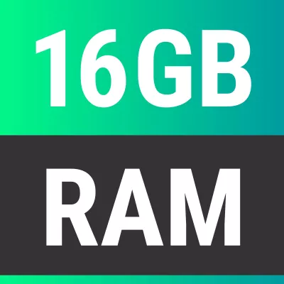 16 GB RAM inside
